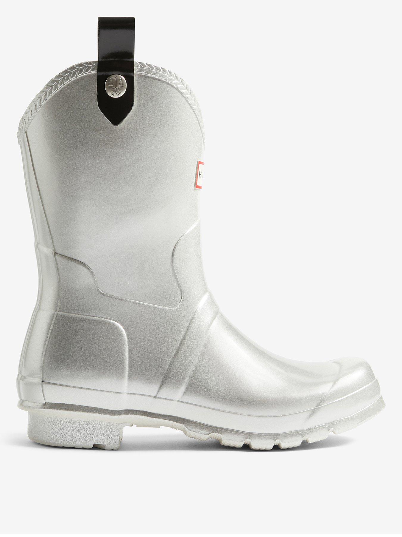 Image 1 of 4 of Hunter Original Cowboy Boot Metallic - Grey