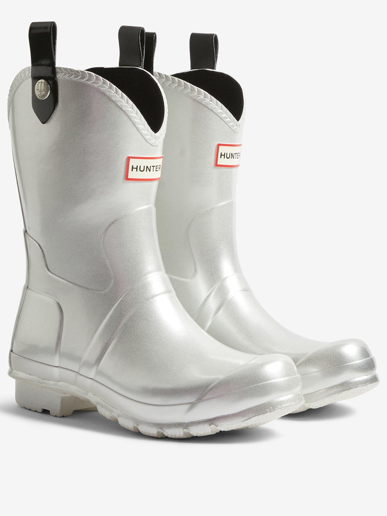 Image 2 of 4 of Hunter Original Cowboy Boot Metallic - Grey