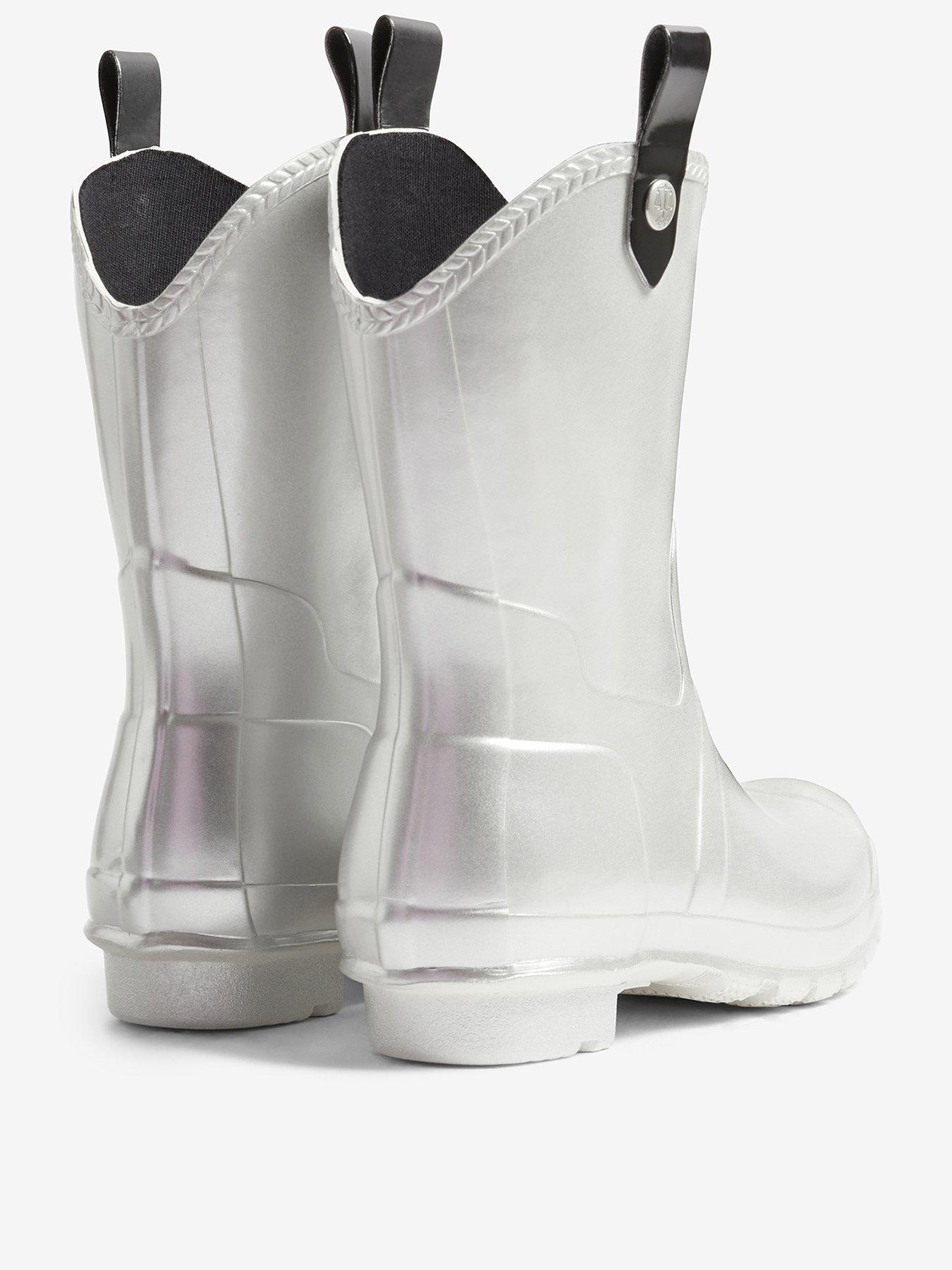 Image 3 of 4 of Hunter Original Cowboy Boot Metallic - Grey