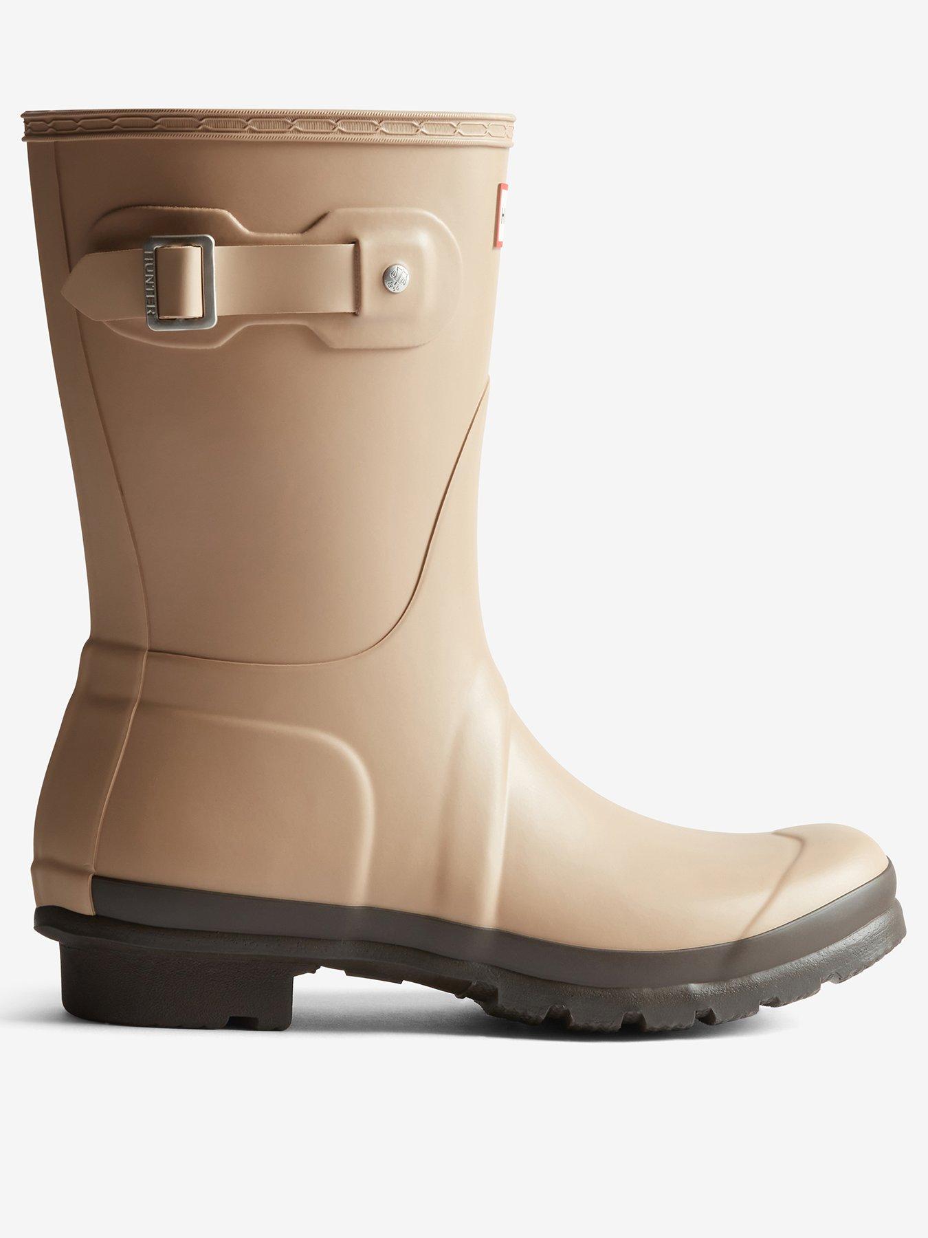 Hunter Original Short Boots - Shore/chocolate Brown