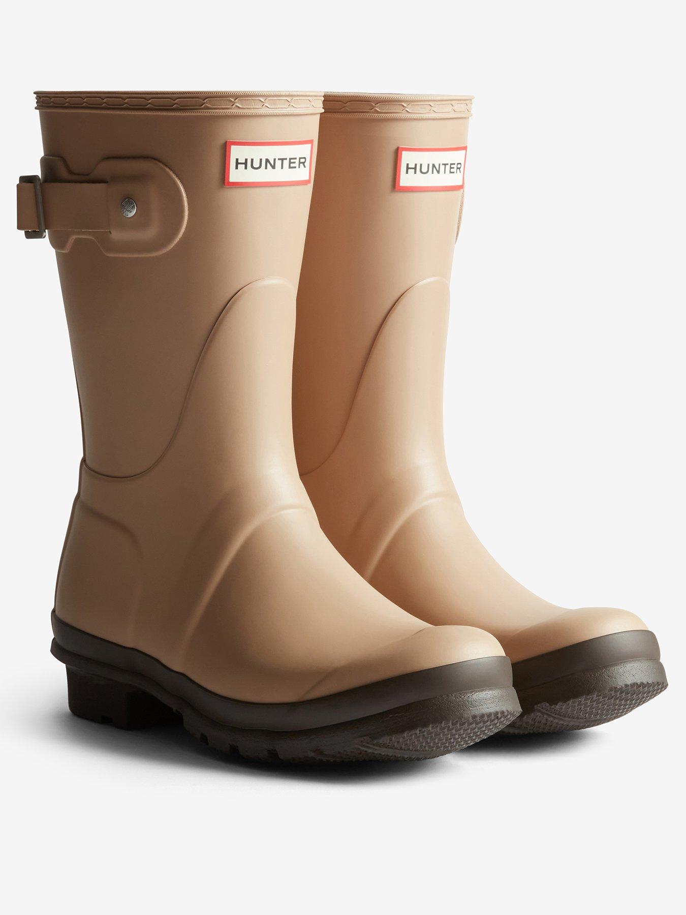  image of hunter-original-short-boots-shorechocolate-brown