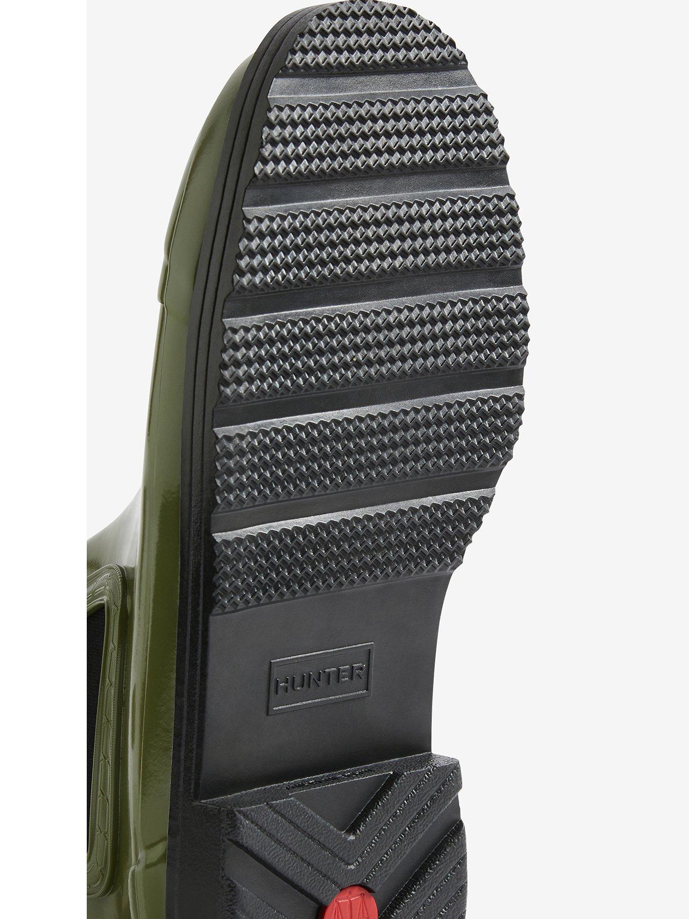  image of hunter-womens-chelsea-commando-gloss-boot