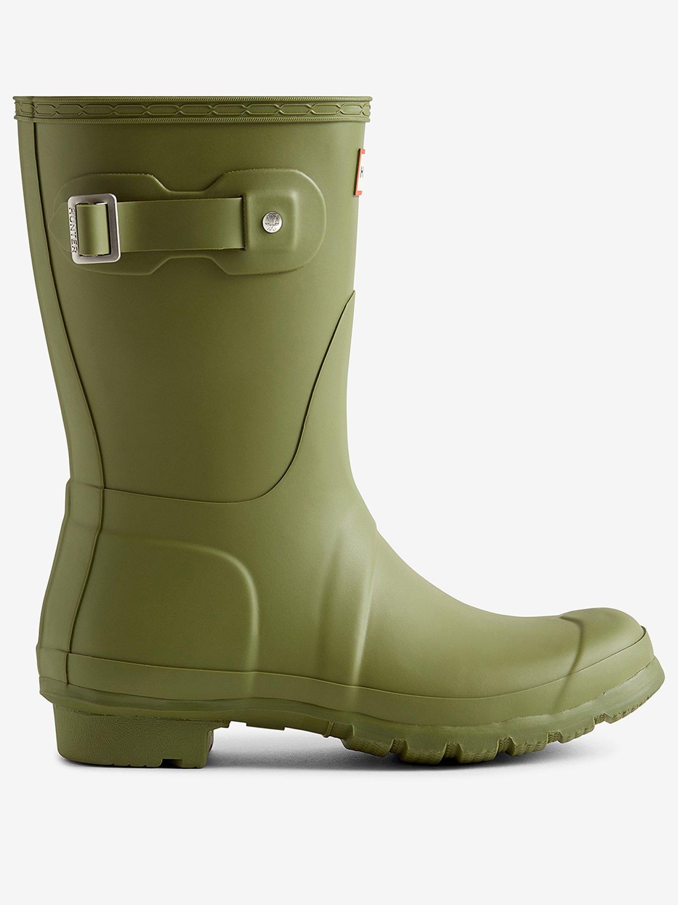 Image 2 of 4 of Hunter Original Short Wellington Boot - Green
