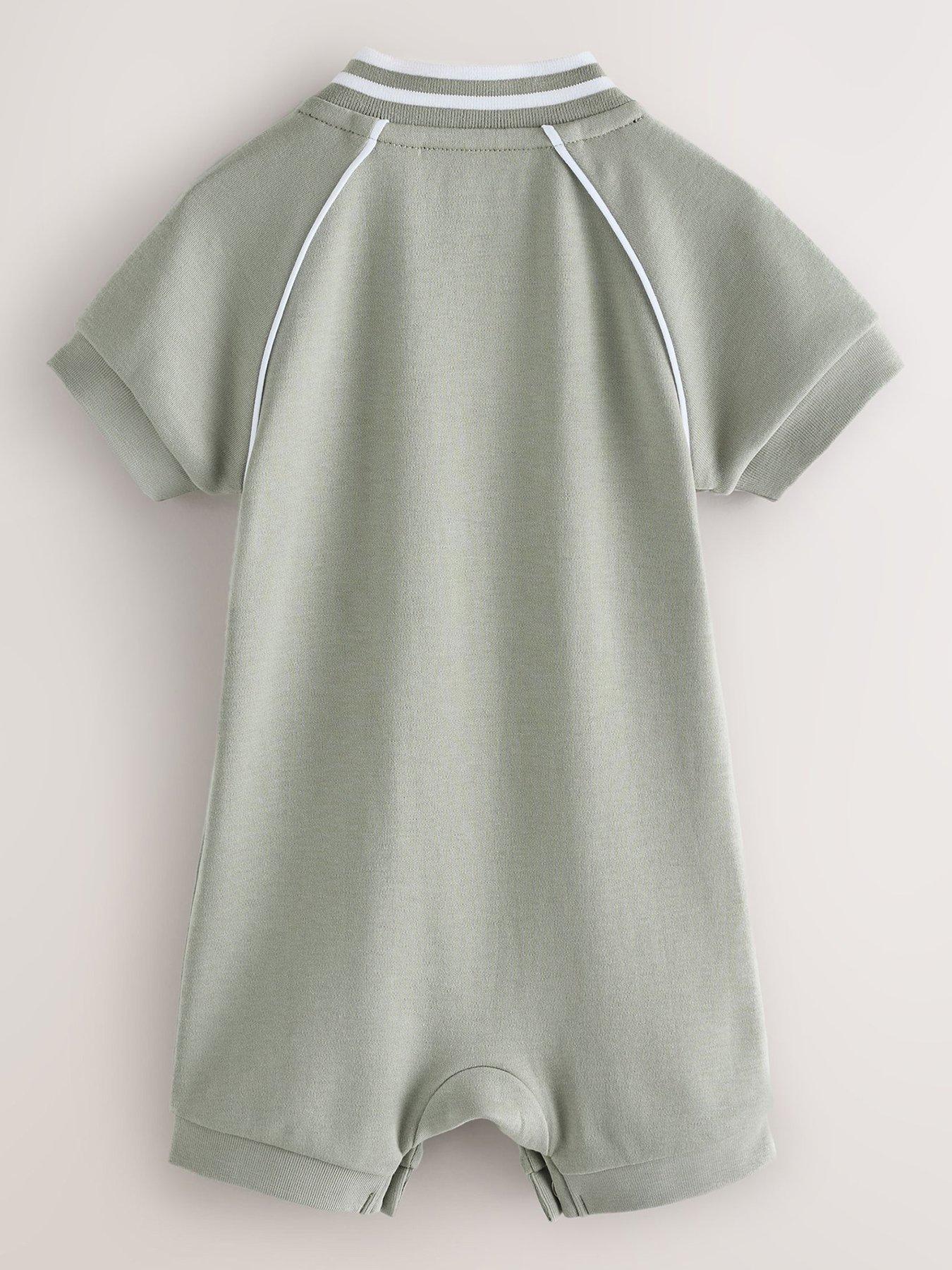 Image 3 of 7 of Ted Baker Baby Boys 2 Pack Short Sleeve All-In-One Rompers - Multi