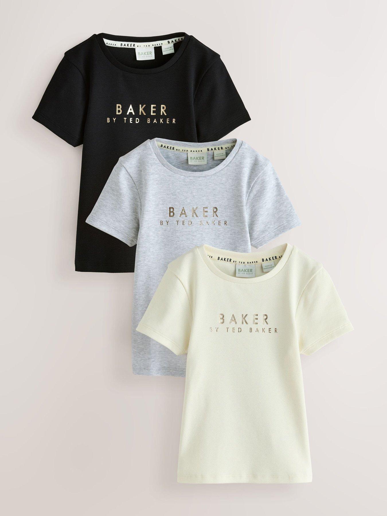 Ted Baker Older Girls Logo 3 Pack T-Shirts - Multi