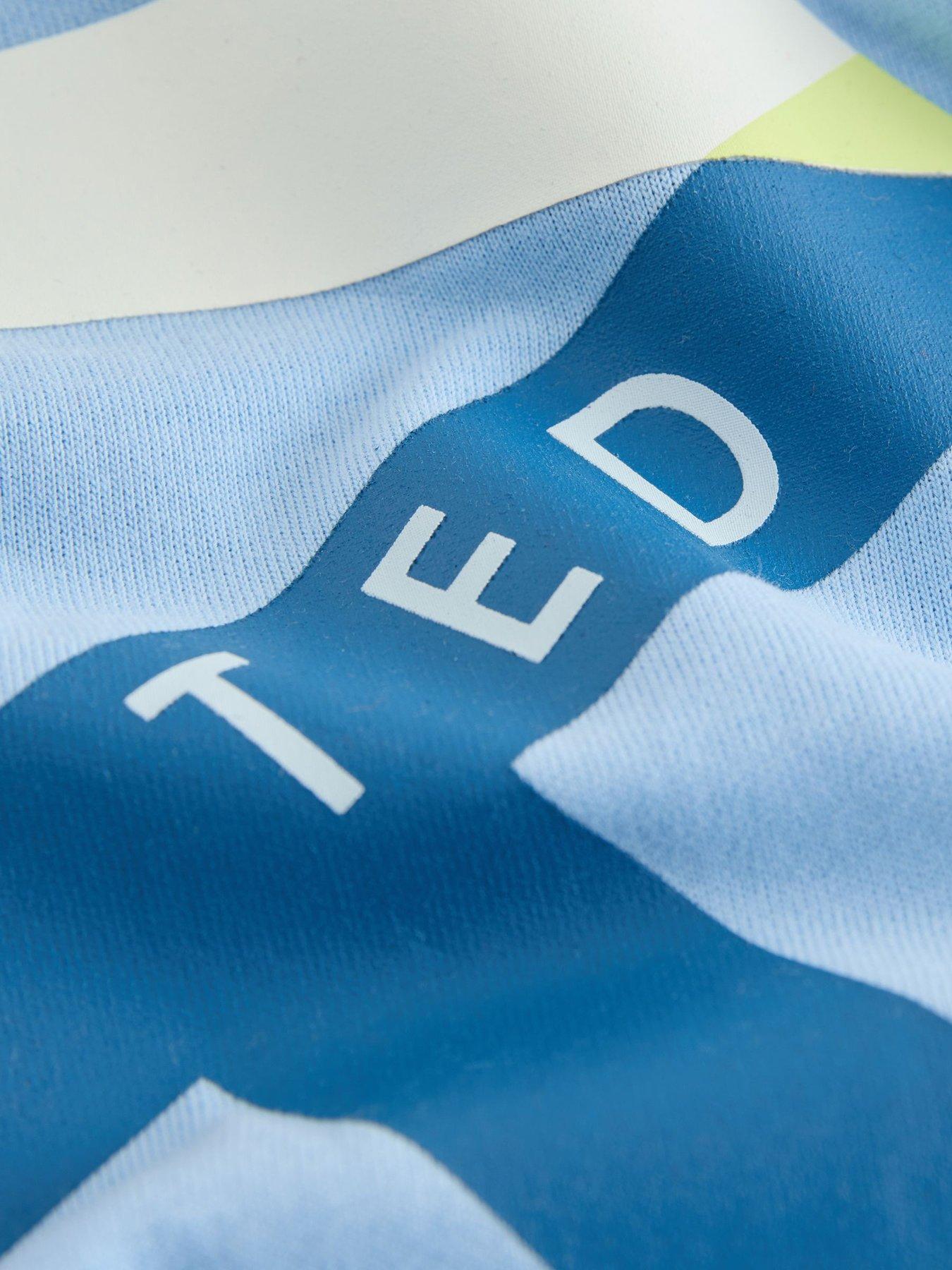 Image 7 of 7 of Ted Baker Boys Short Sleeved Letter T-Shirt - Blue