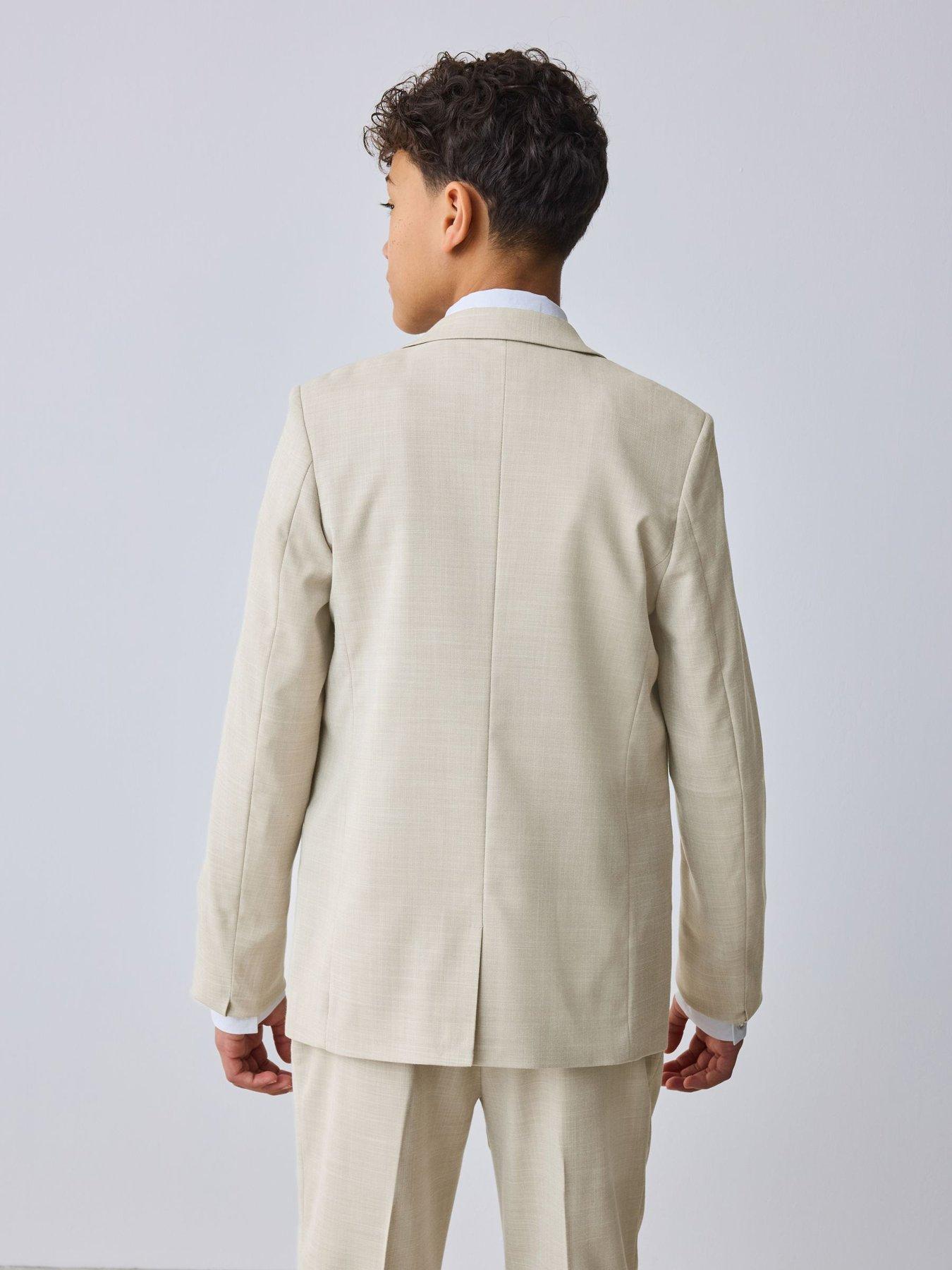 Image 2 of 7 of Ted Baker Boys Long Sleeved Suit Jacket - Beige