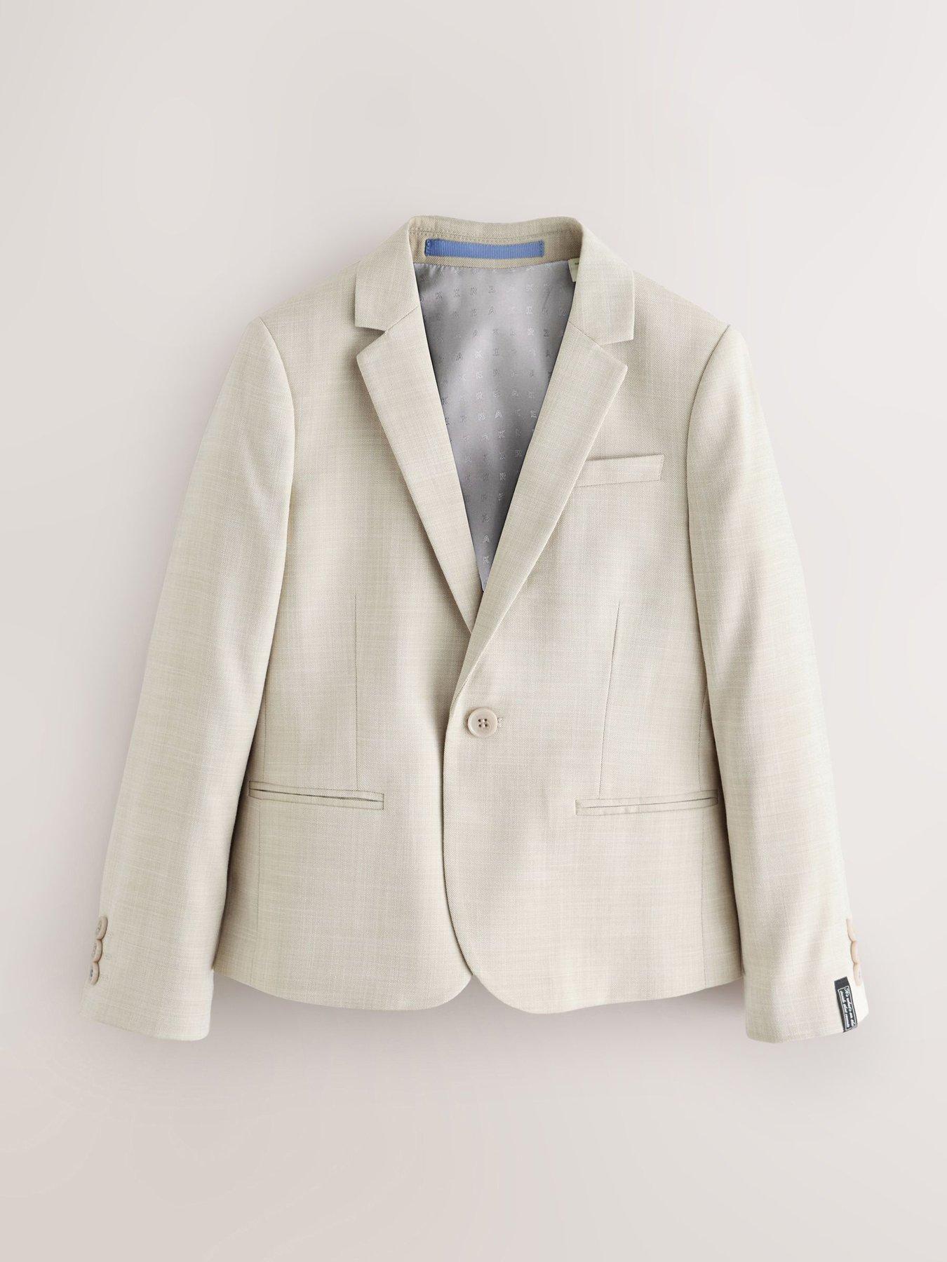 Image 6 of 7 of Ted Baker Boys Long Sleeved Suit Jacket - Beige