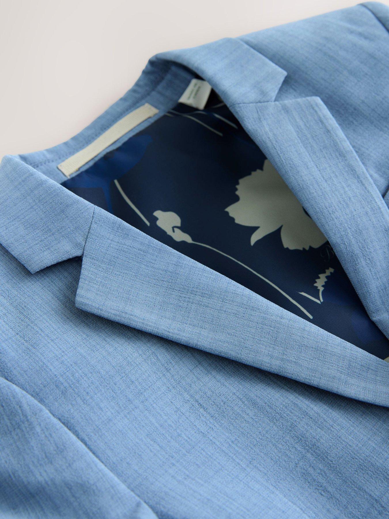 Image 4 of 7 of Ted Baker Older Boys Occasion Suit Jacket - Blue