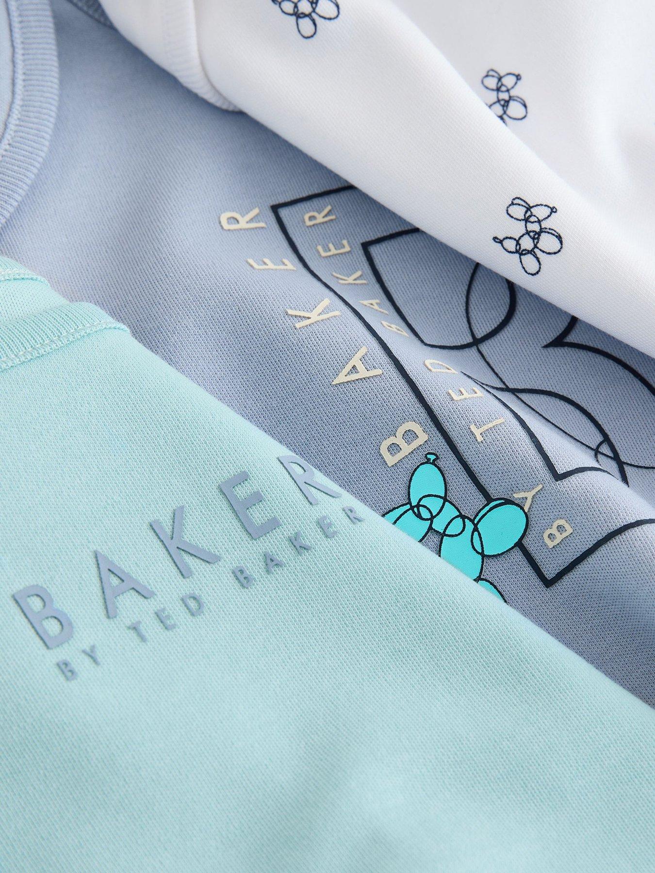  image of ted-baker-baby-boys-3-pack-bodysuits-multi