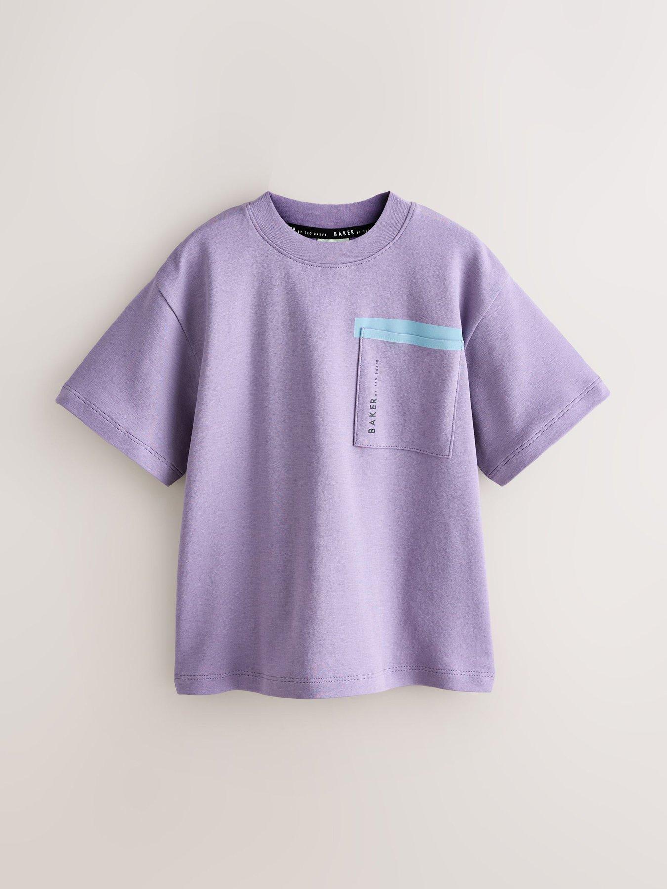 Image 5 of 7 of Ted Baker Boys Short Sleeved Pocket T-Shirt - Purple