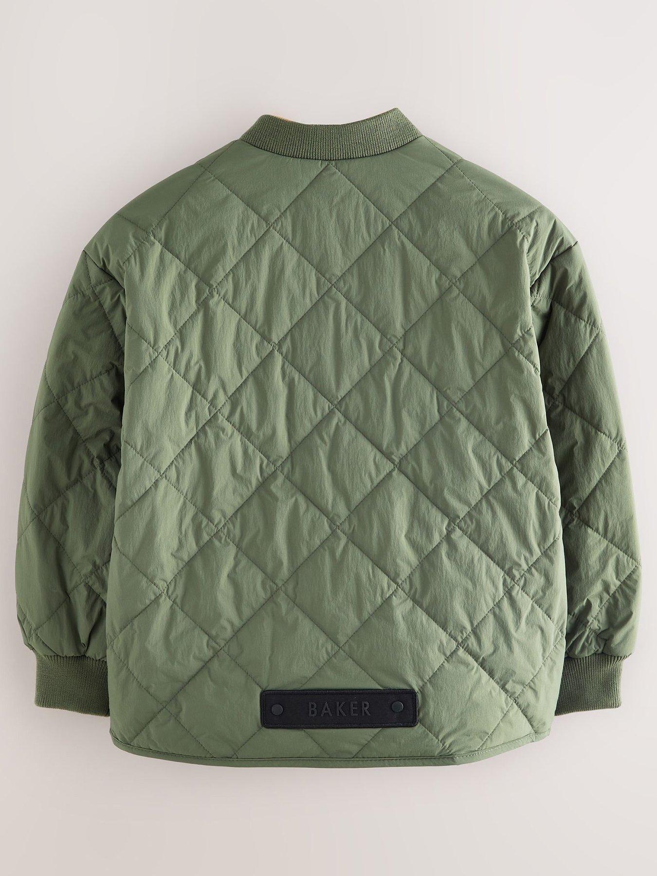 Image 3 of 7 of Ted Baker Boys Long Sleeved Quilted Jacket - Green