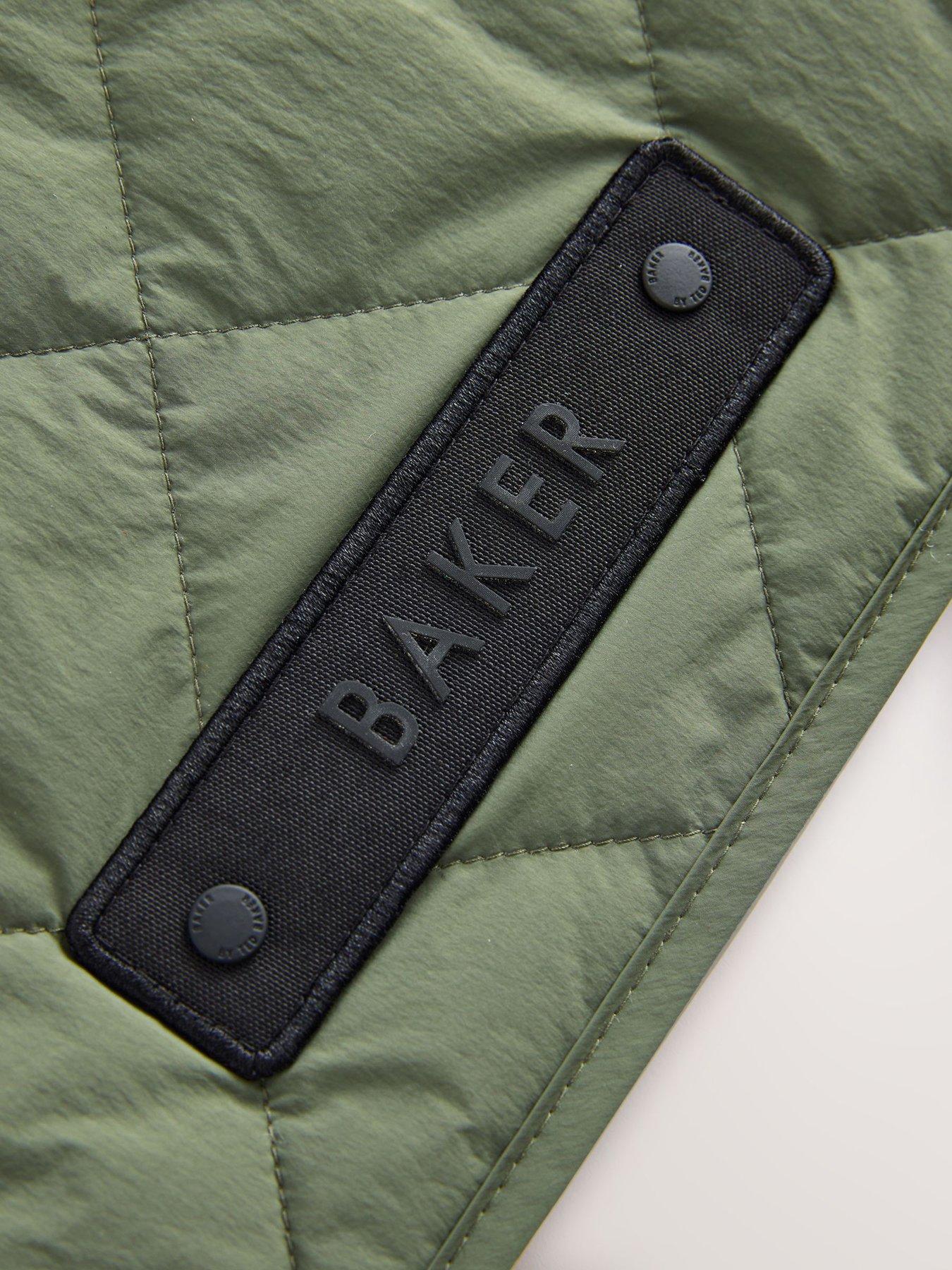 Image 7 of 7 of Ted Baker Boys Long Sleeved Quilted Jacket - Green