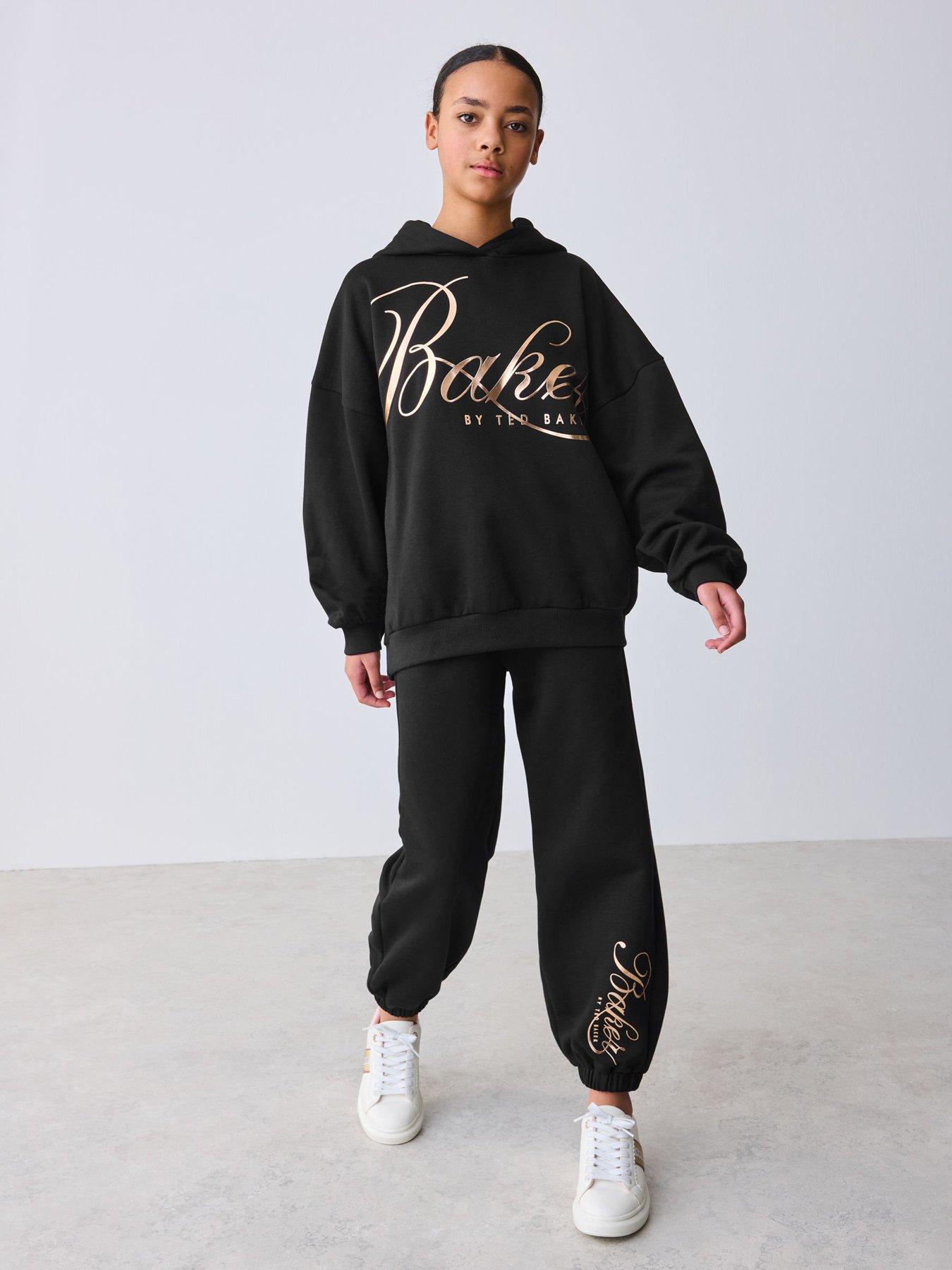 ted-baker-girls-gold-logo-sweat-set-black