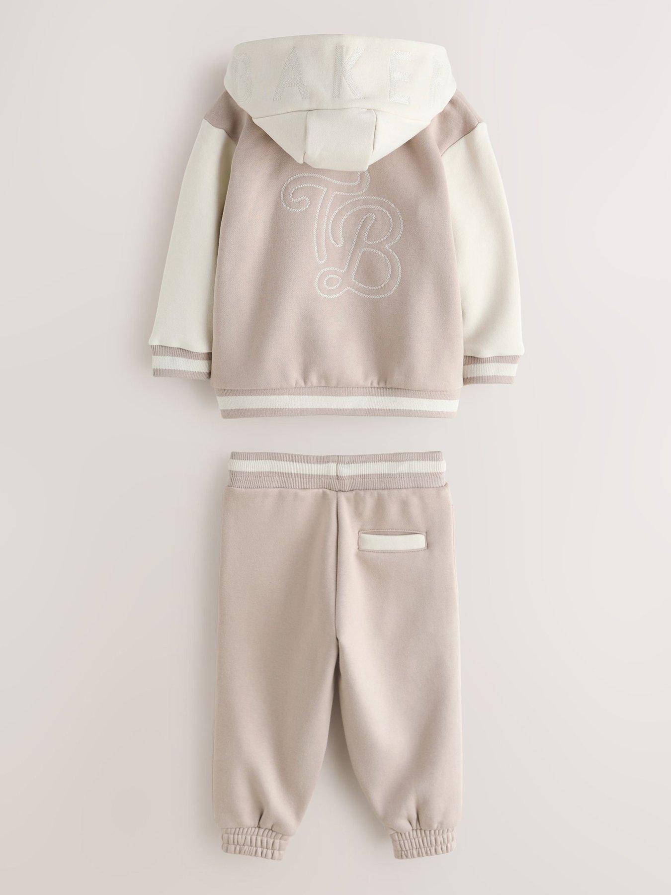  image of ted-baker-younger-boys-varsity-3-piece-set-beige