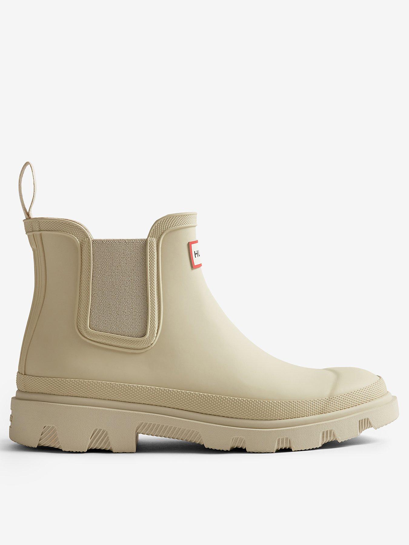  image of hunter-unisex-downpour-chelsea-beige
