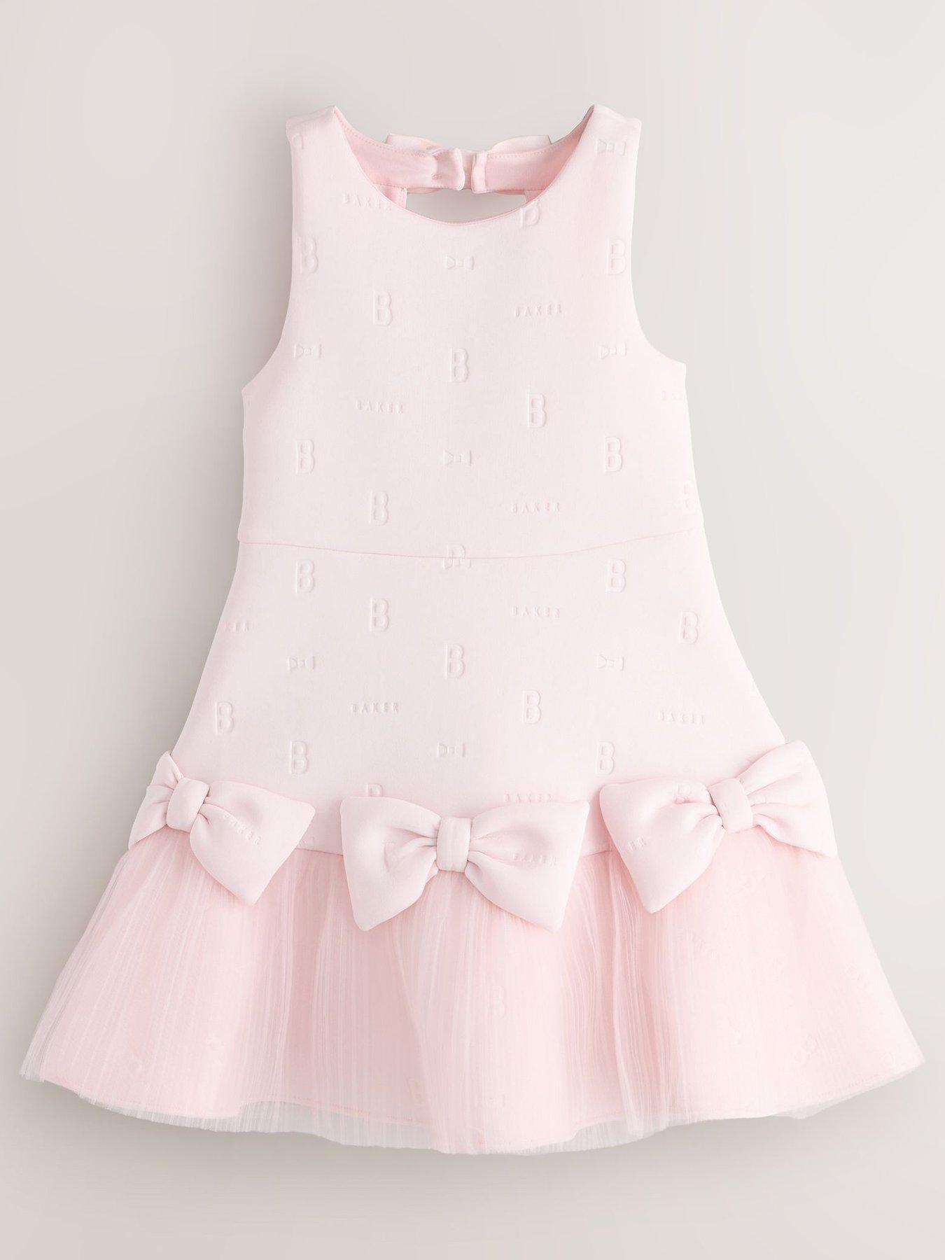 ted-baker-older-girls-bow-frill-hem-dress-pink