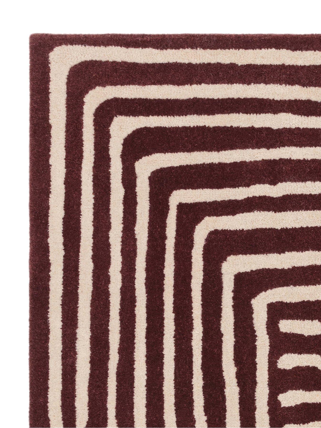 Image 5 of 7 of Asiatic Reef Curve Rug - Plum,