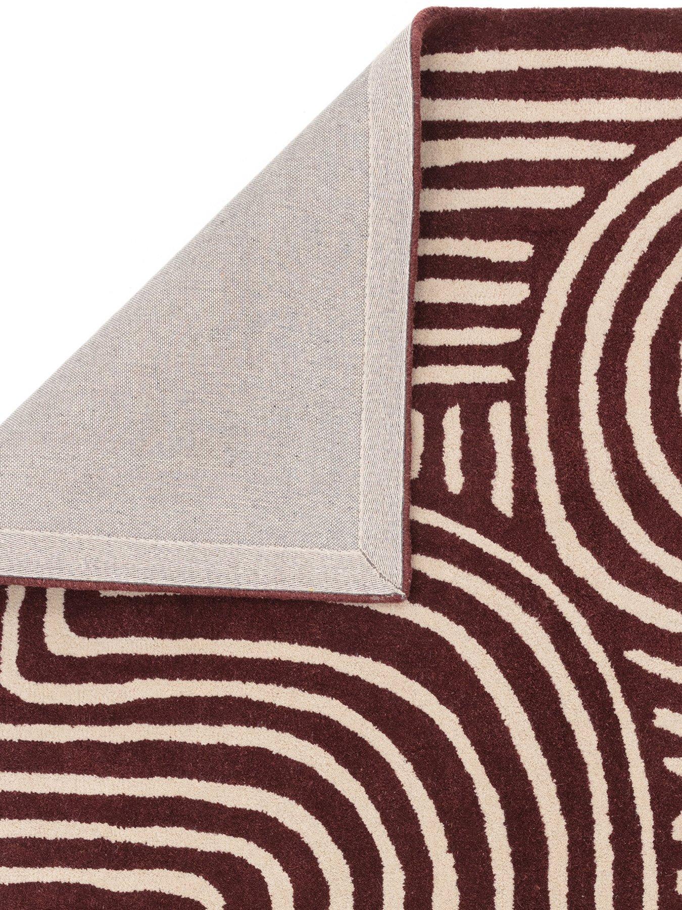 Image 6 of 7 of Asiatic Reef Curve Rug - Plum,