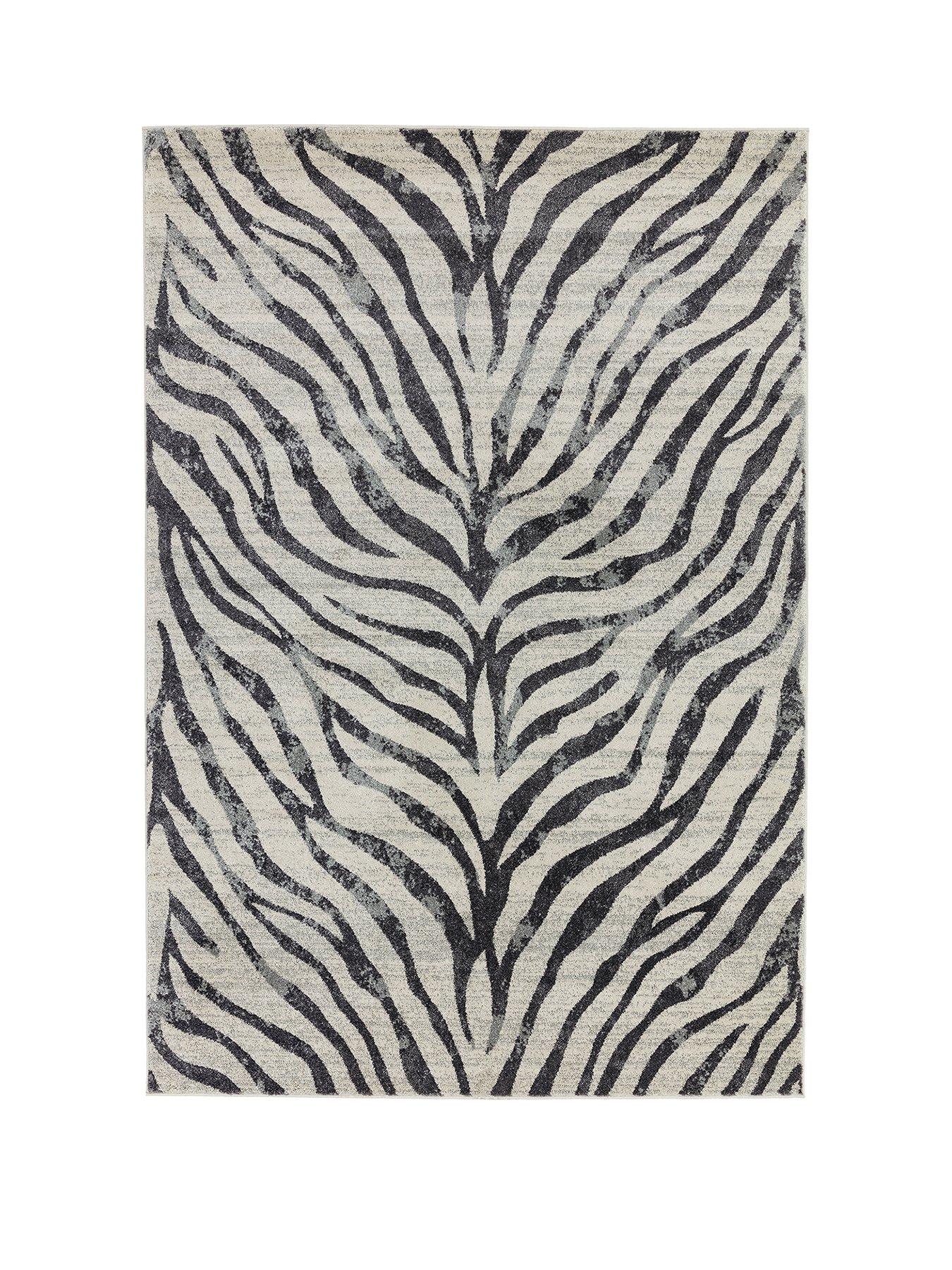  image of asiatic-nova-zebra-rug-grey