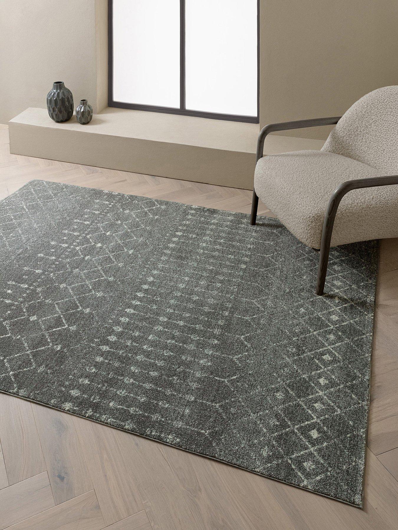 front image of asiatic-nova-nomadic-rug-grey