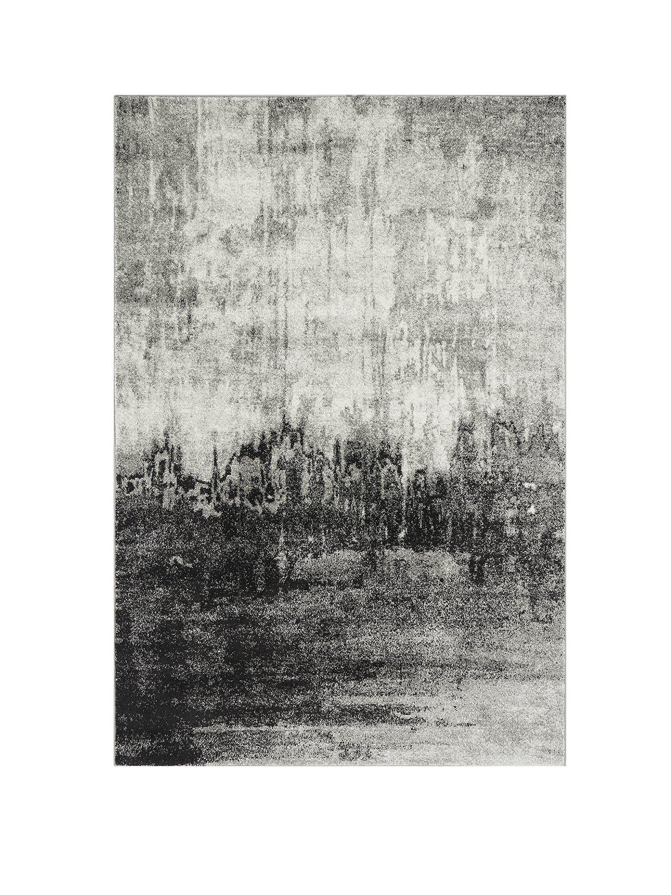  image of asiatic-nova-distress-rug-grey