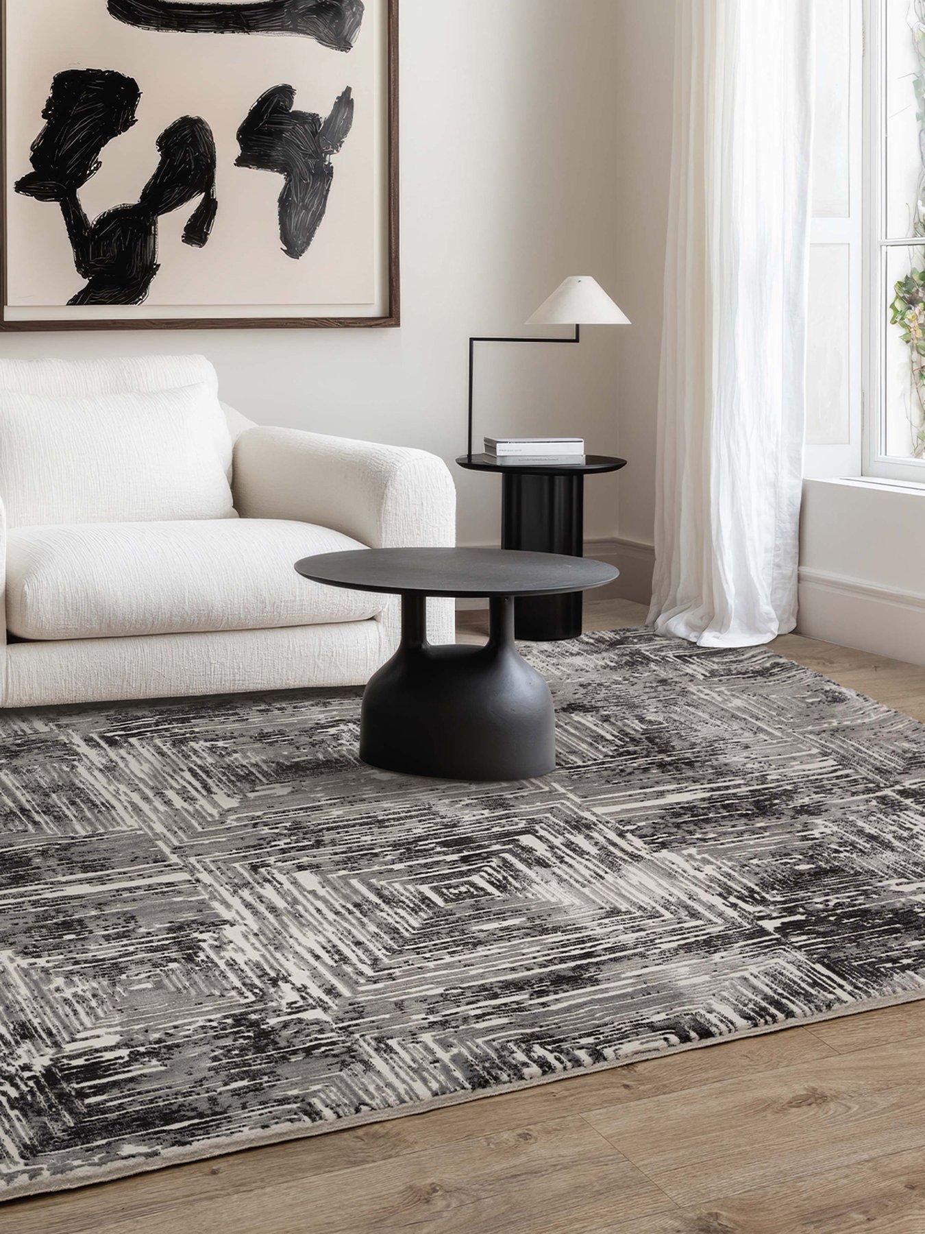 Image 1 of 7 of Asiatic Kuza Portrait Rug - Grey