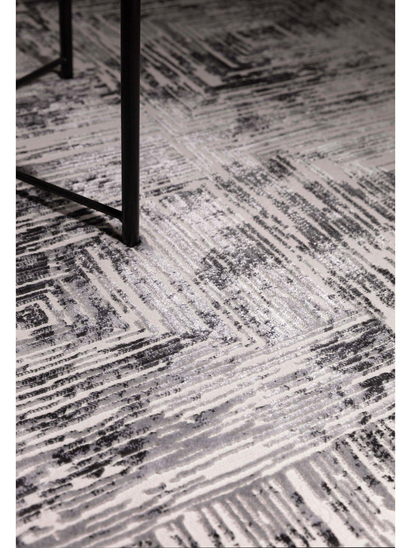 Image 3 of 7 of Asiatic Kuza Portrait Rug - Grey