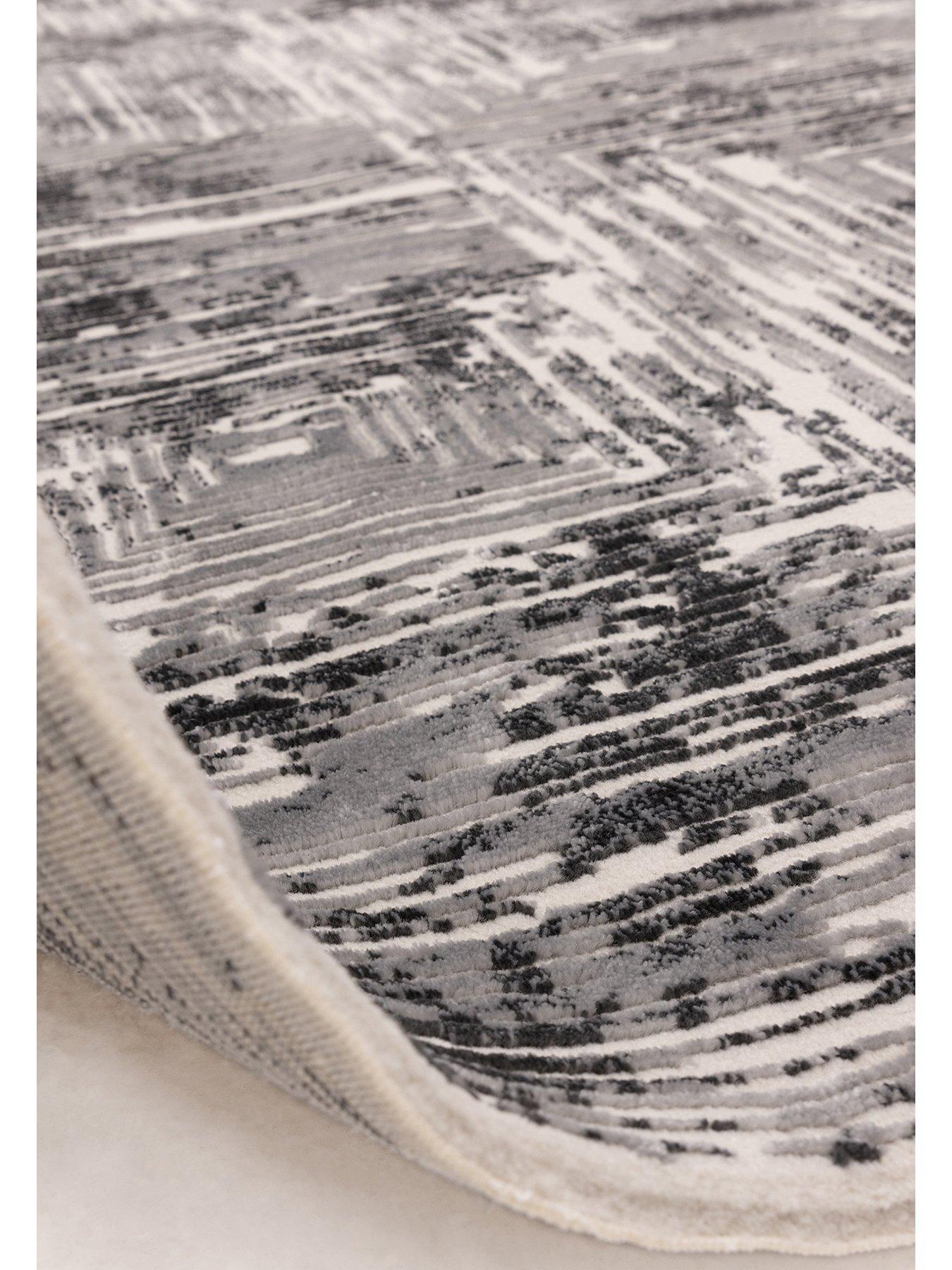 Image 5 of 7 of Asiatic Kuza Portrait Rug - Grey