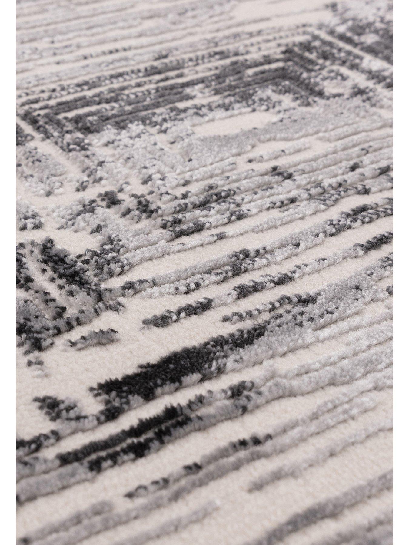Image 6 of 7 of Asiatic Kuza Portrait Rug - Grey