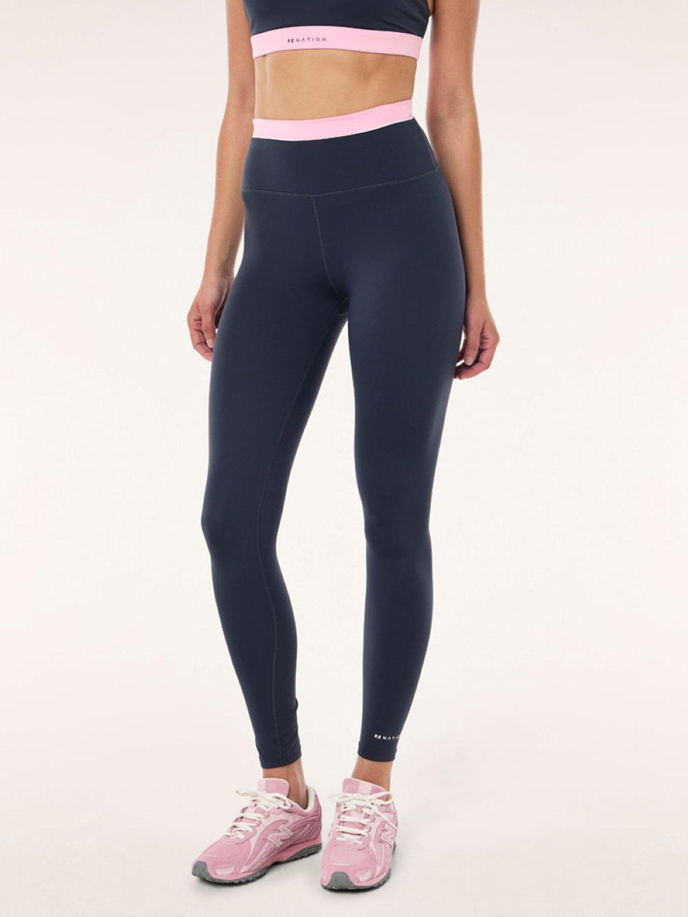 P.E Nation Womens Training Reflect Full Length Legging - Navy