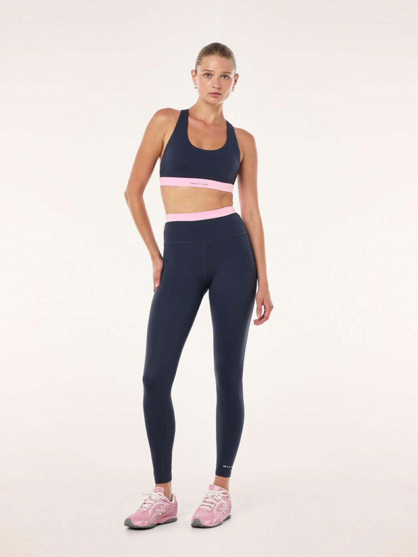Image 3 of 4 of P.E Nation Womens Training Reflect Full Length Legging - Navy