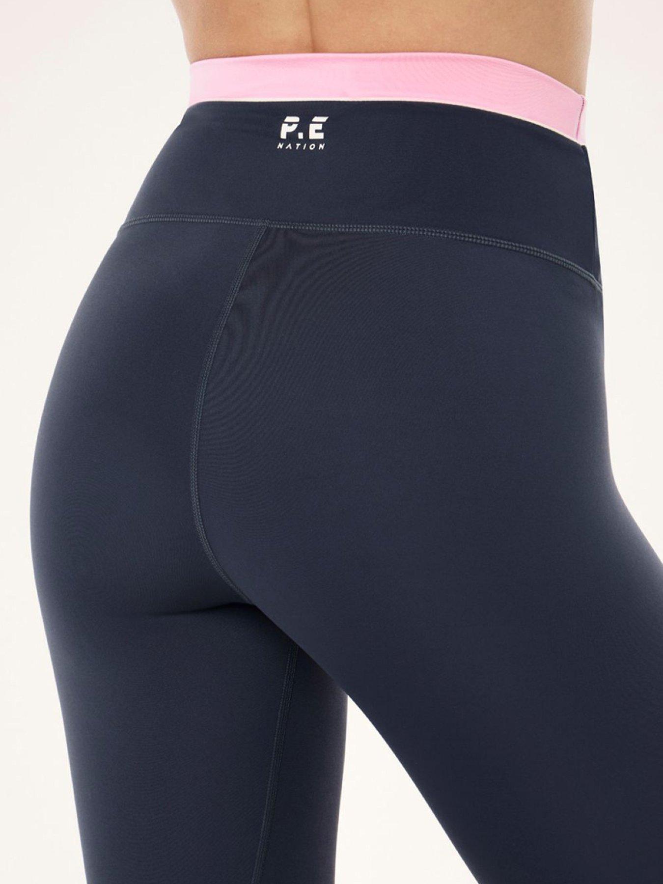 Image 4 of 4 of P.E Nation Womens Training Reflect Full Length Legging - Navy