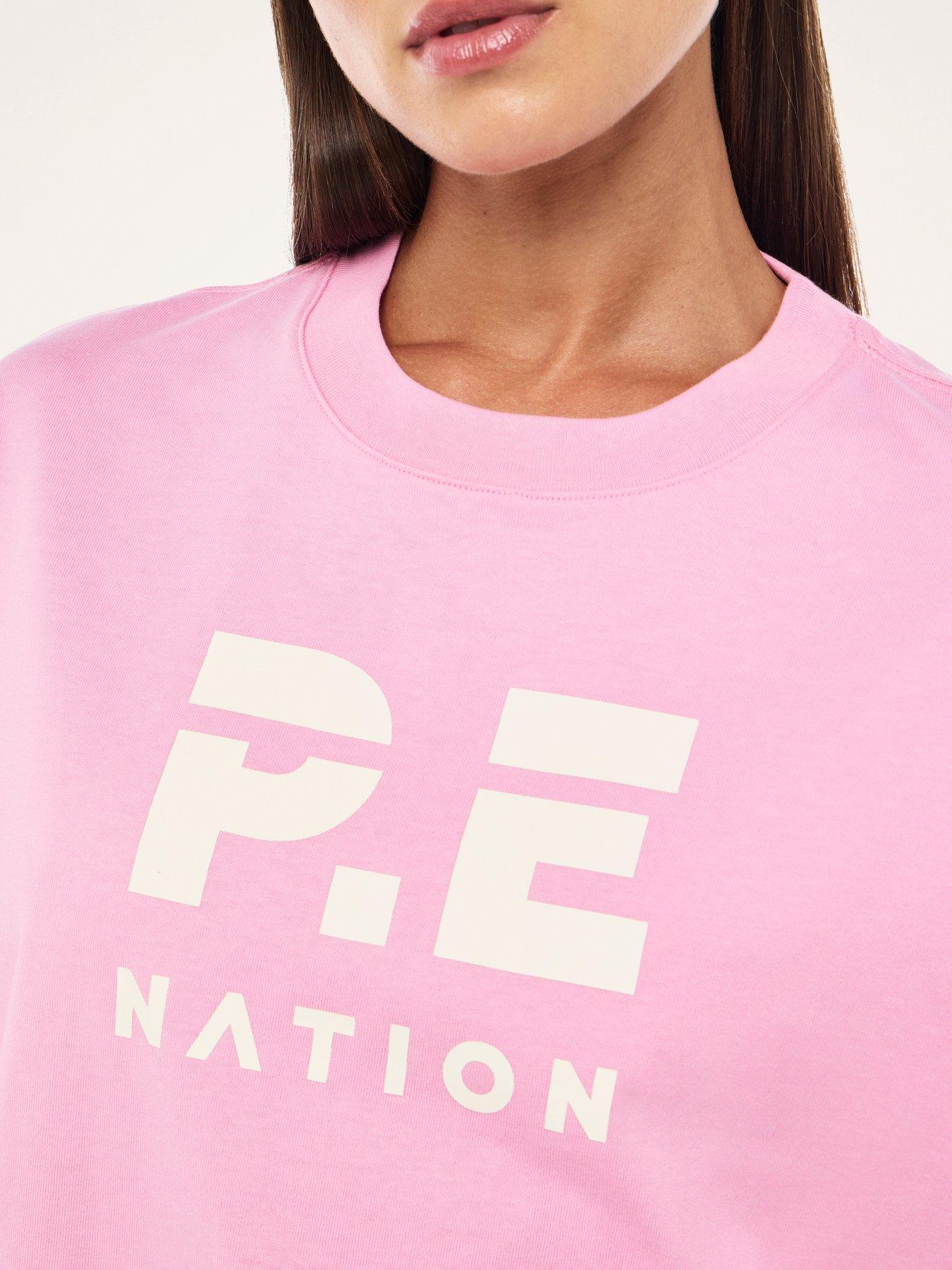 Image 4 of 4 of P.E Nation Womens Training Superfine Tee - Pink
