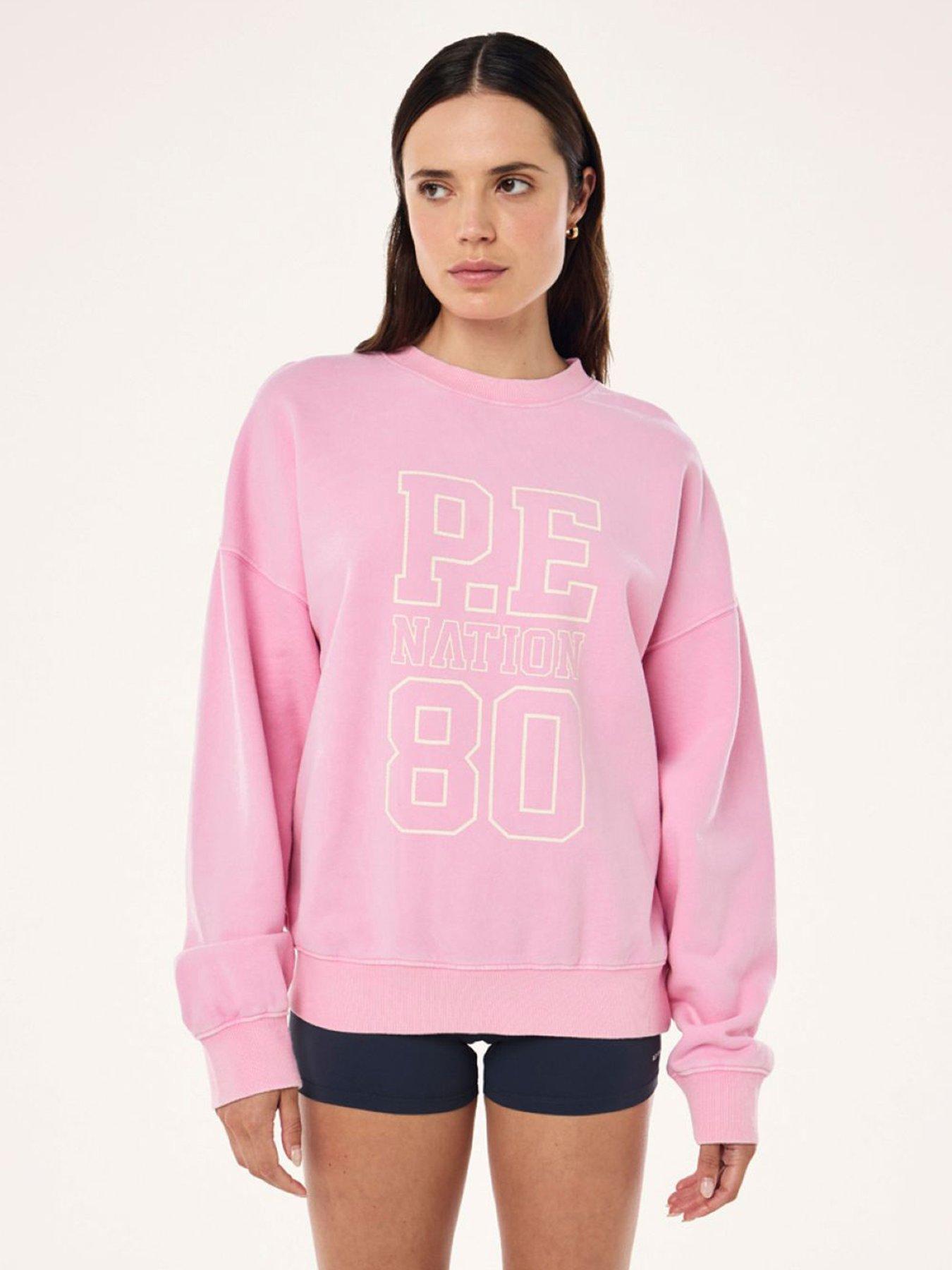 Image 1 of 5 of P.E Nation Womens Training Elysian Sweat - Pink