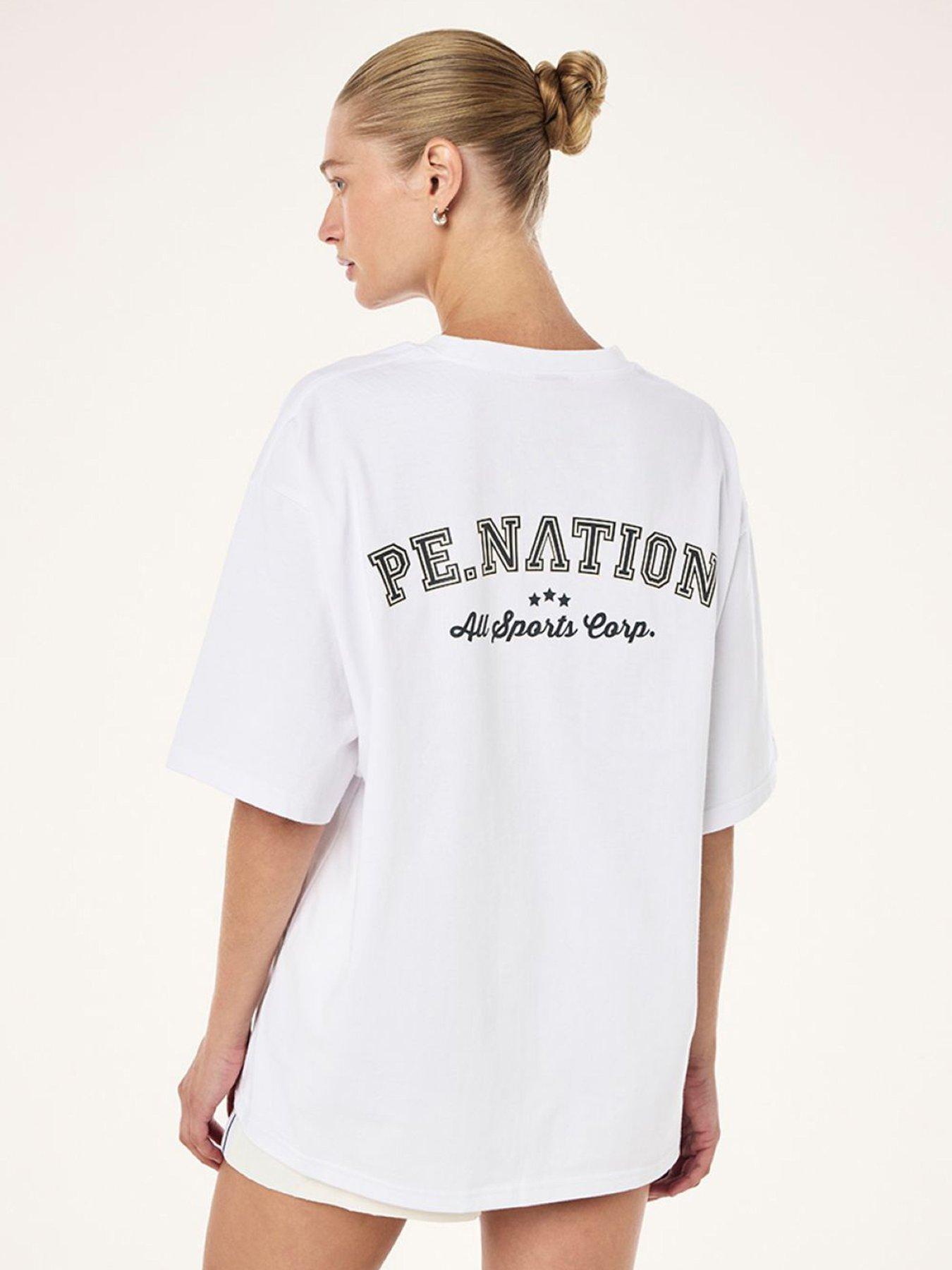 Image 2 of 6 of P.E Nation Womens Training Trial Tee - White