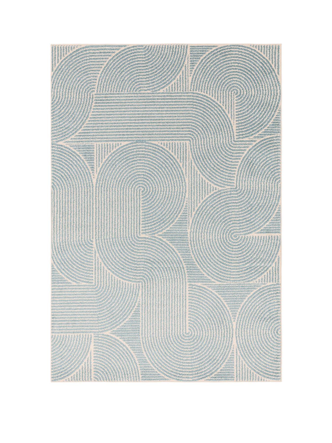  image of asiatic-muse-swirl-rug-blue