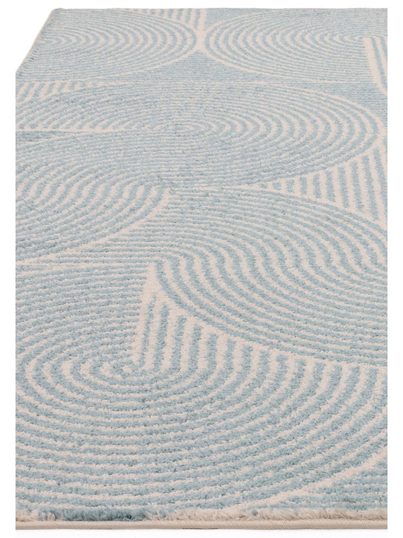 Image 4 of 7 of Asiatic Muse Swirl Rug - Blue