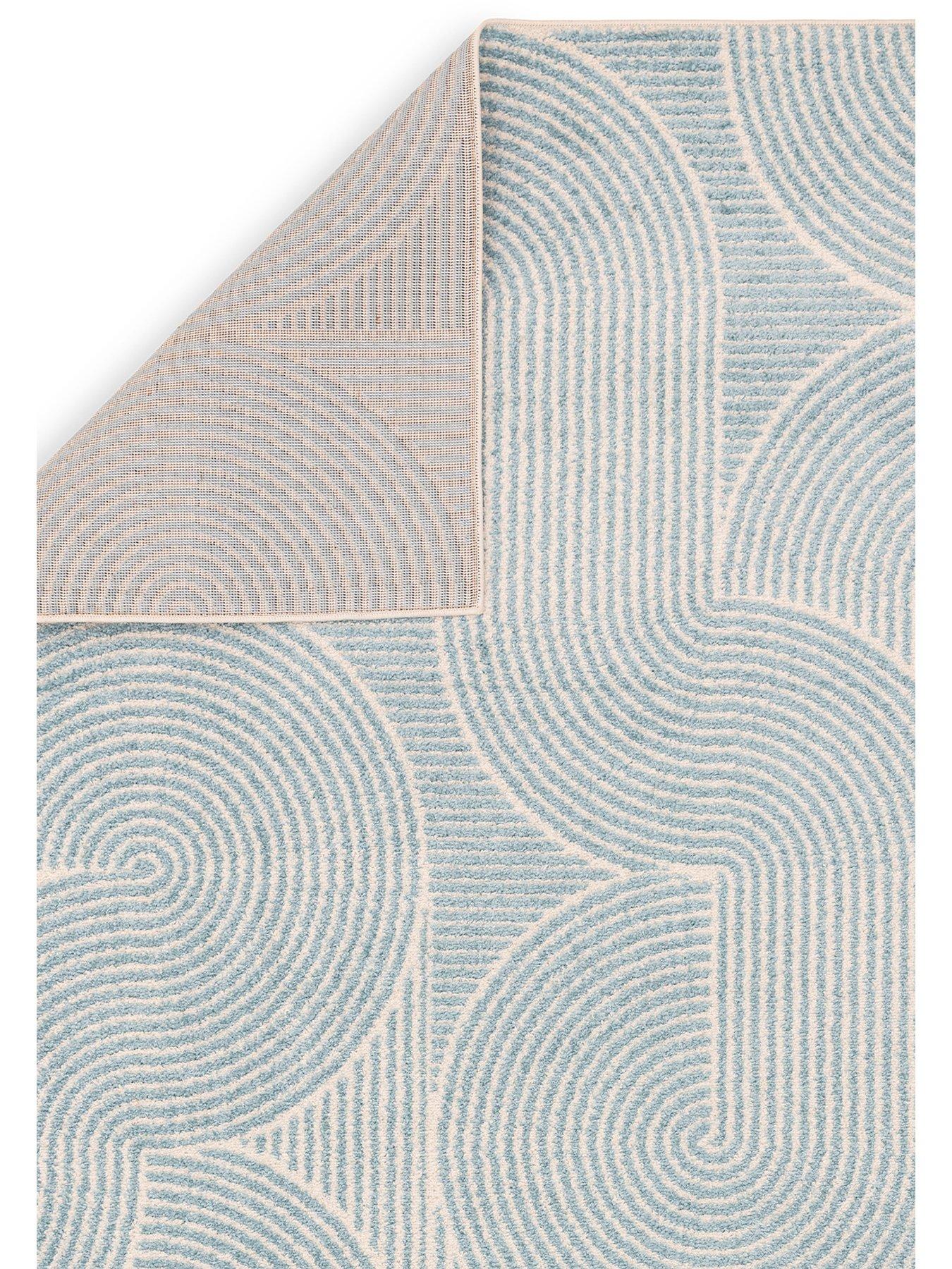 Image 6 of 7 of Asiatic Muse Swirl Rug - Blue