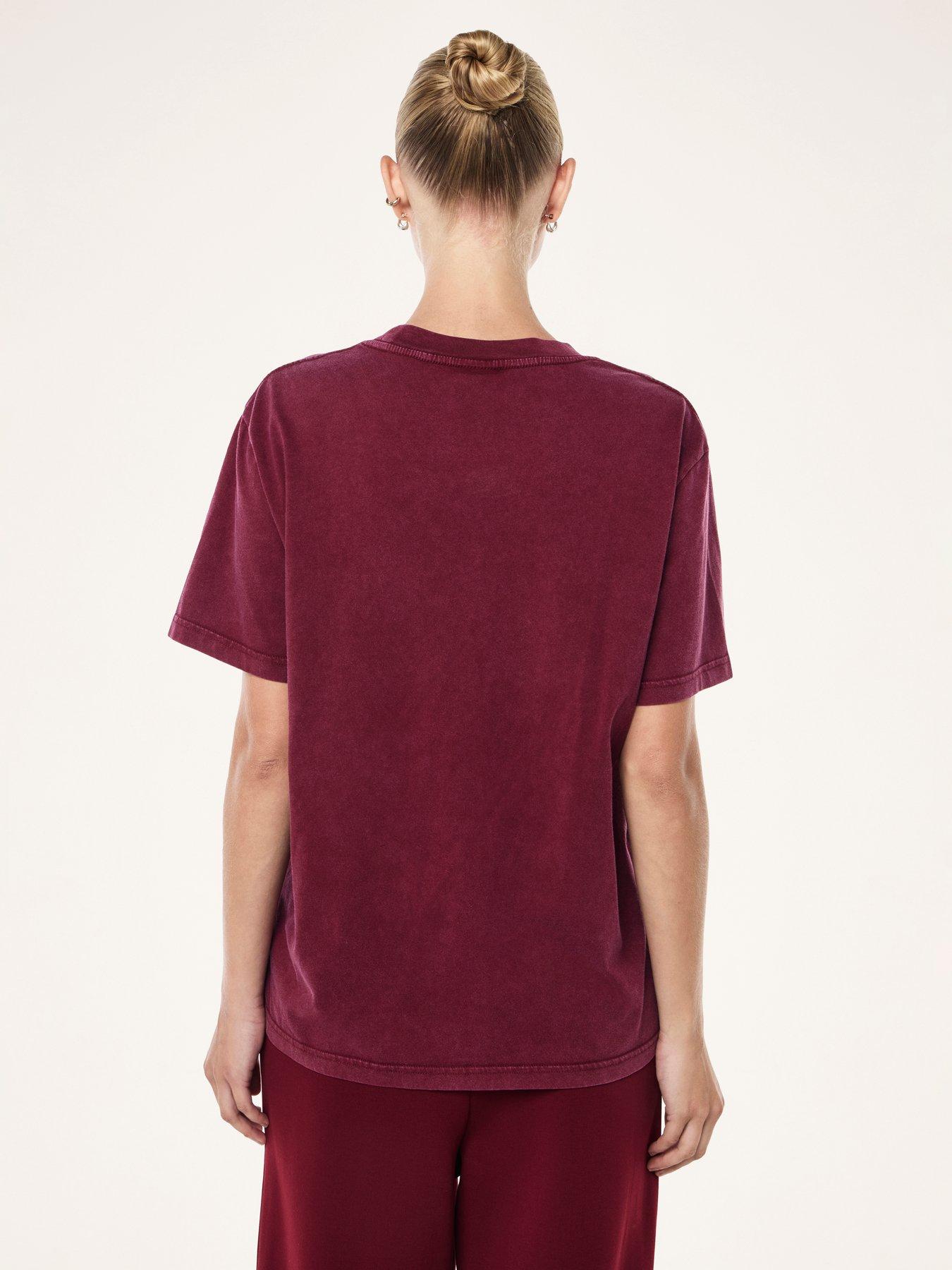 Image 2 of 5 of P.E Nation Womens Training Swerve Tee - Red