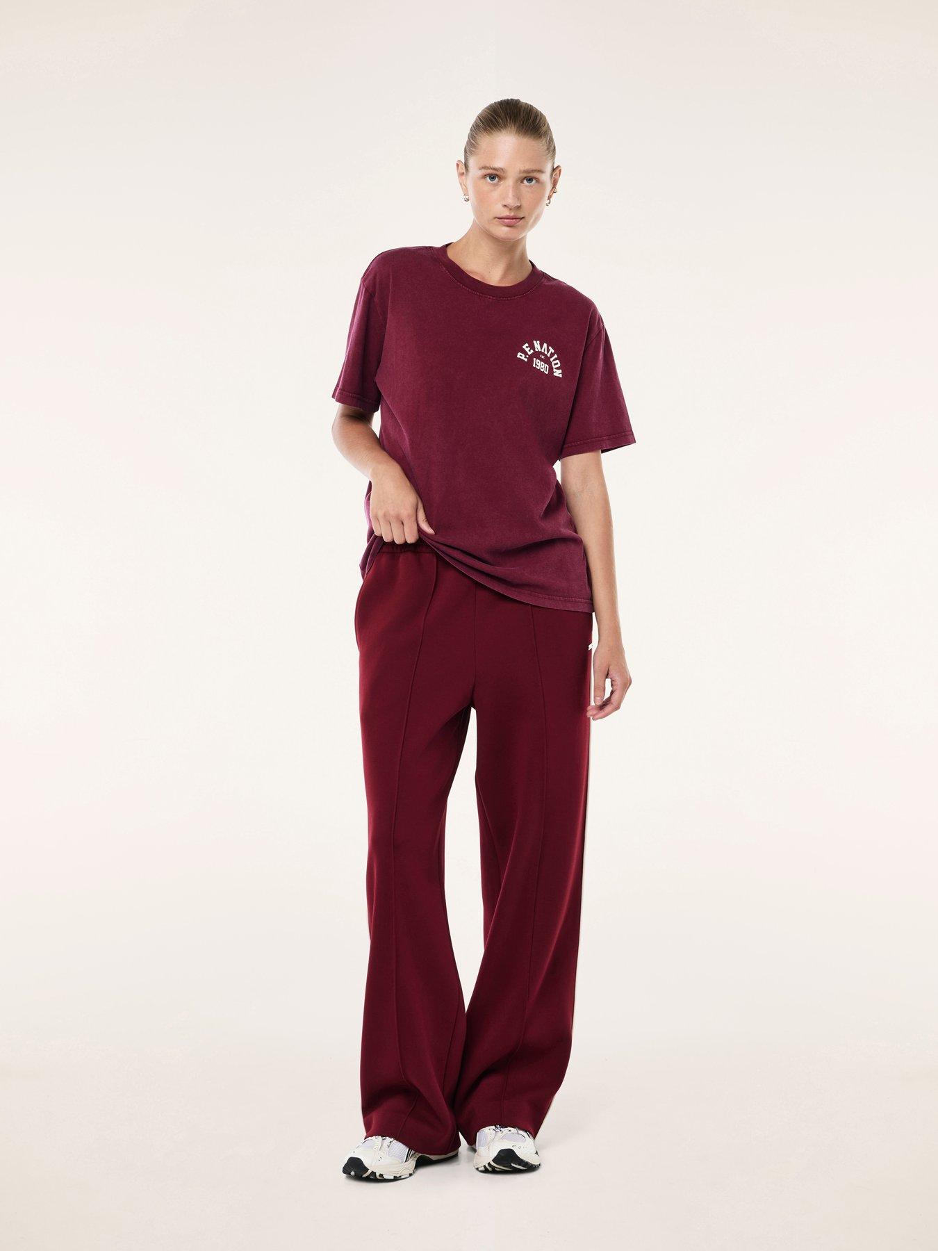 Image 3 of 5 of P.E Nation Womens Training Swerve Tee - Red