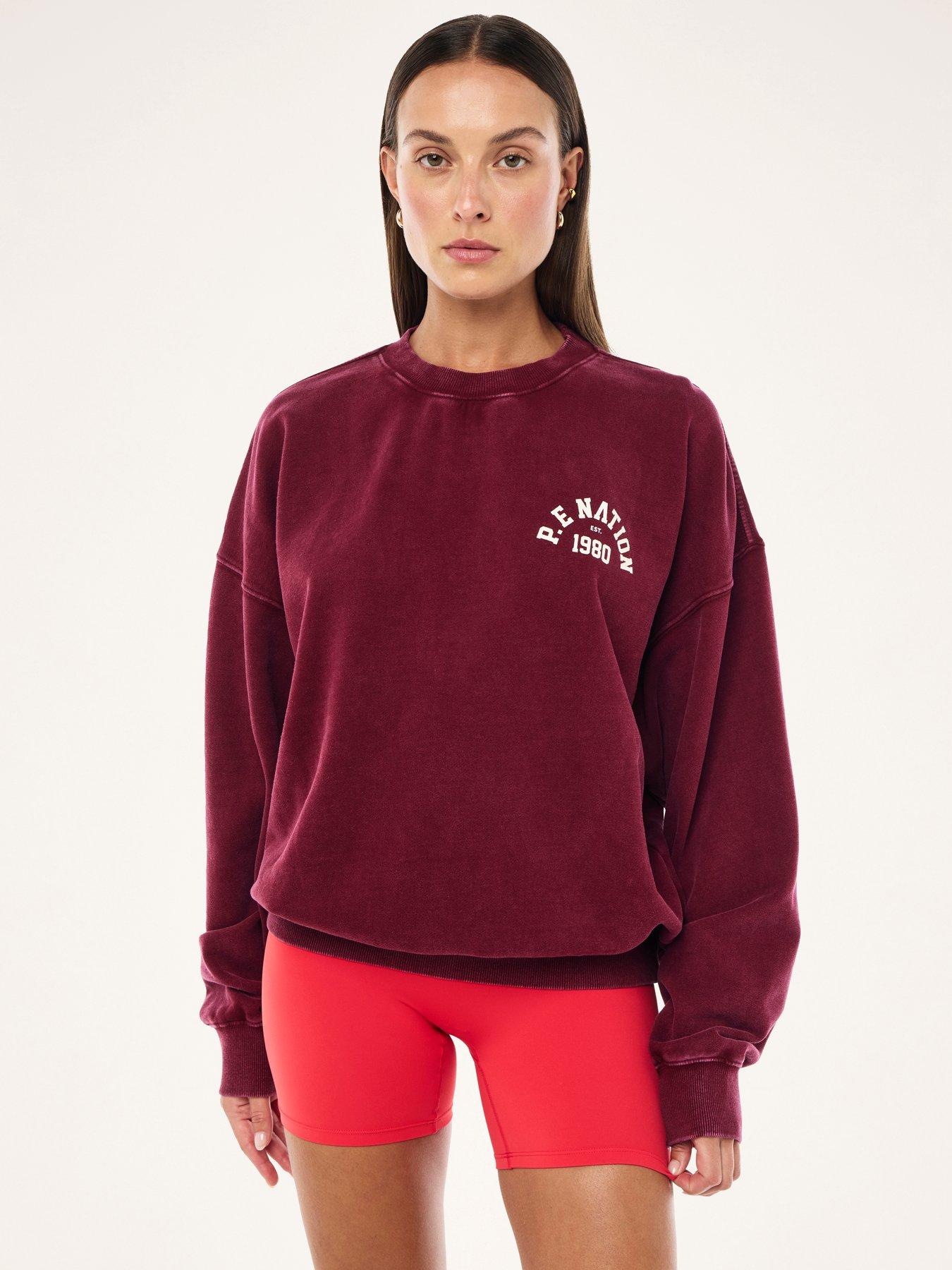 P.E Nation Womens Training Swerve 20 Sweat - Red