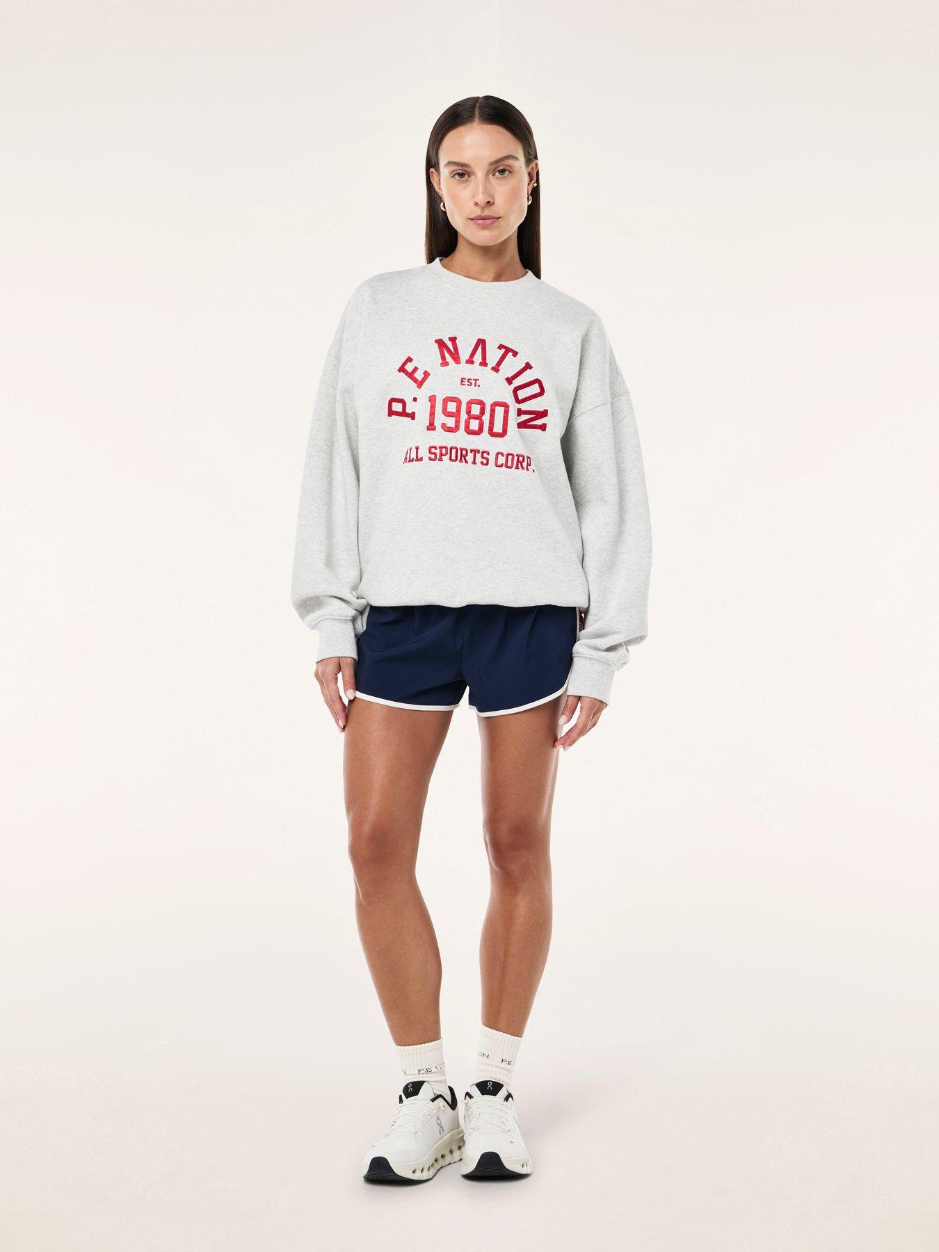 Image 3 of 5 of P.E Nation Womens Training Backspin Sweat - Grey