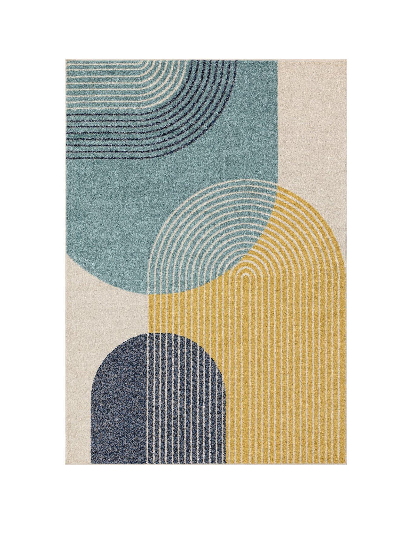 stillFront image of asiatic-muse-retro-rug-blue