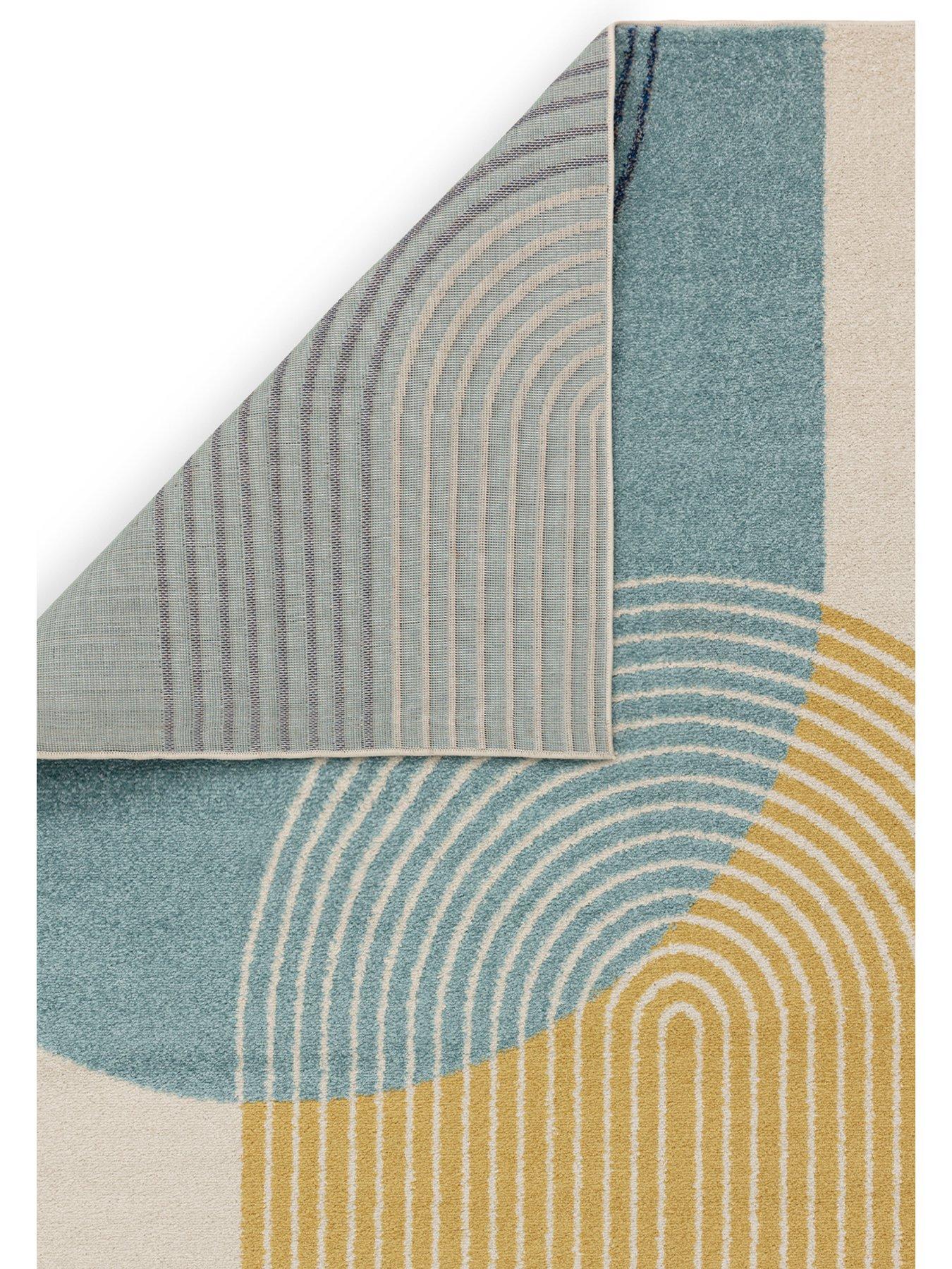  image of asiatic-muse-retro-rug-blue
