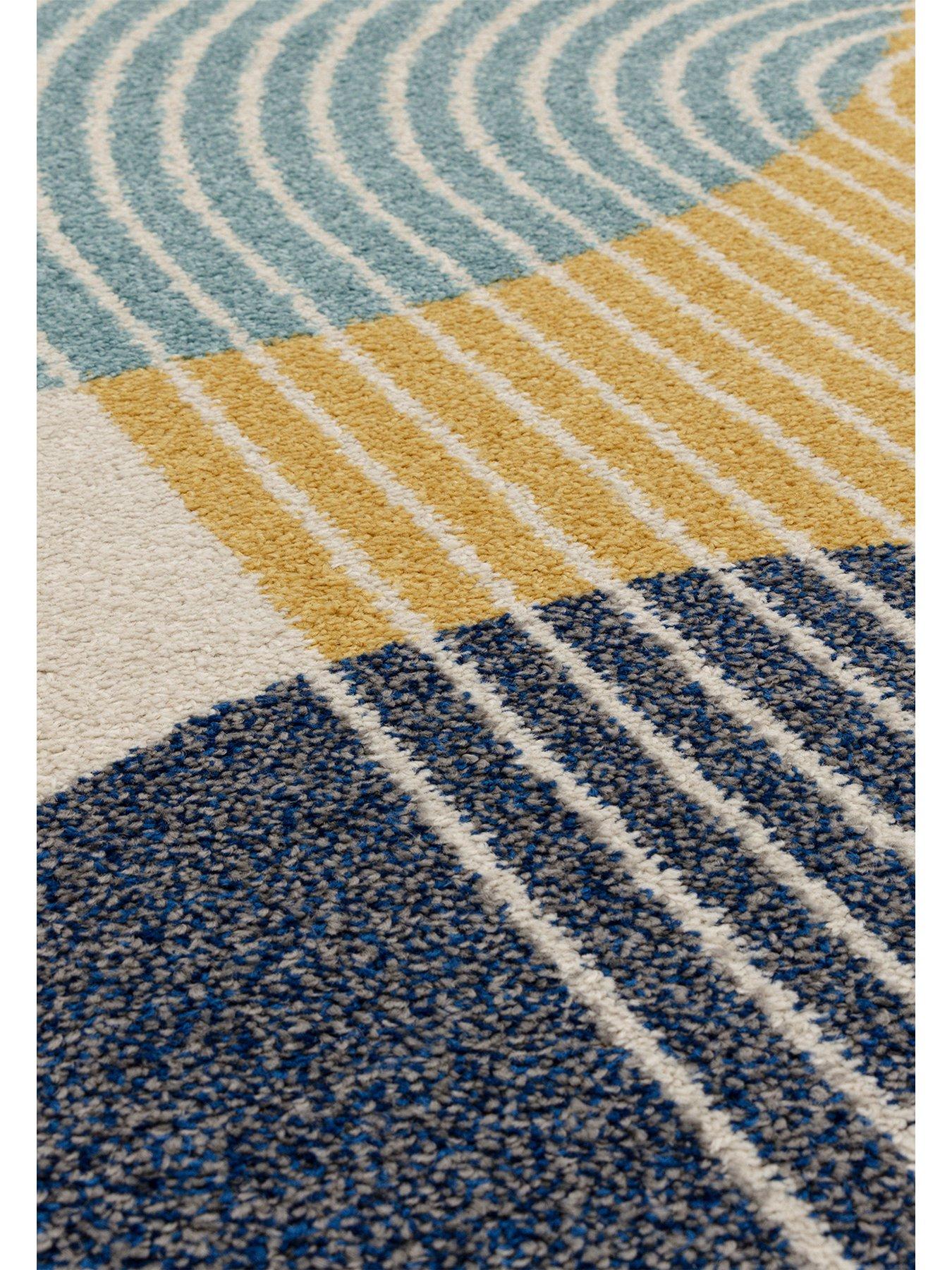  image of asiatic-muse-retro-rug-blue