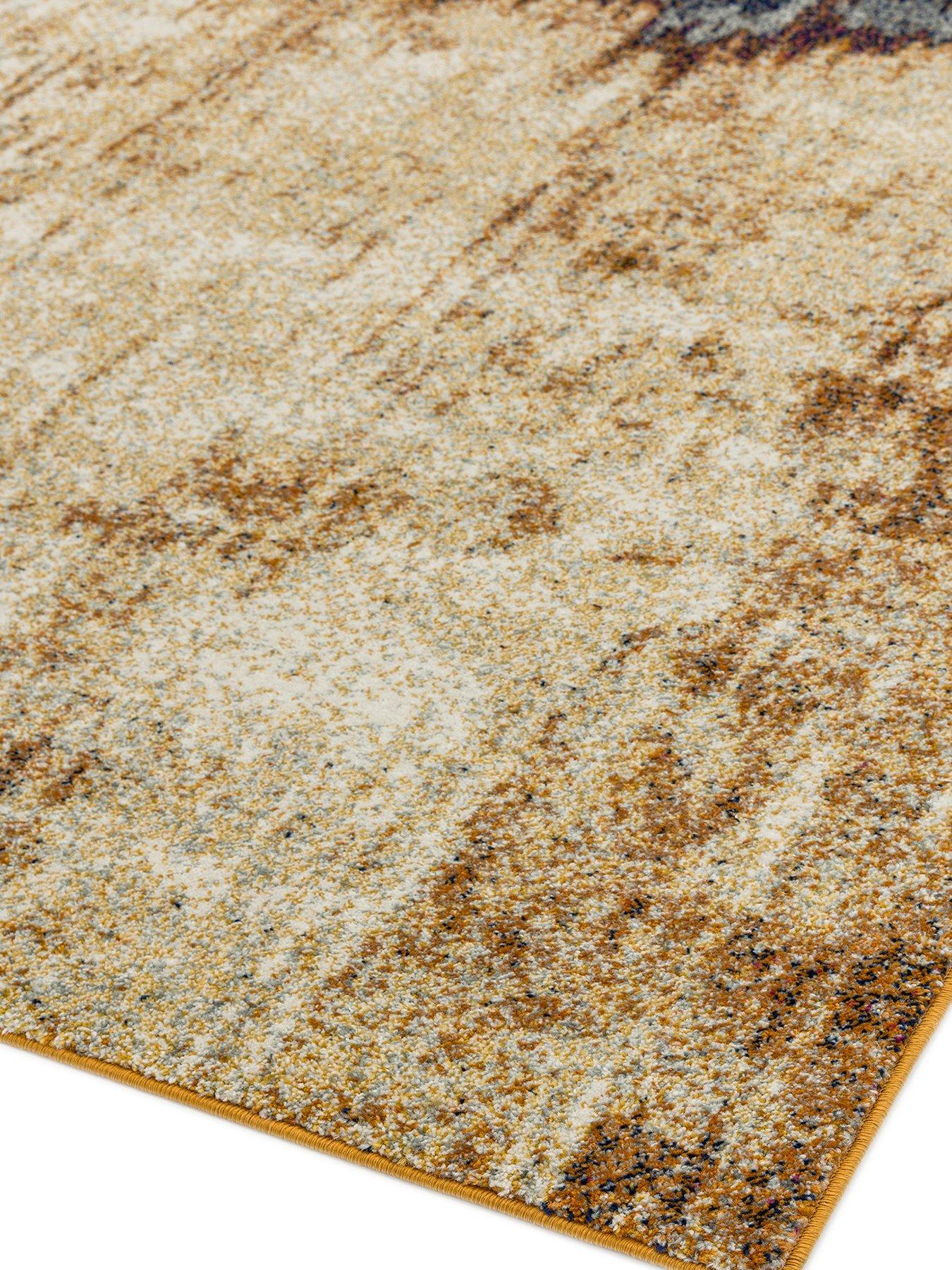  image of asiatic-nova-distress-rug-orange