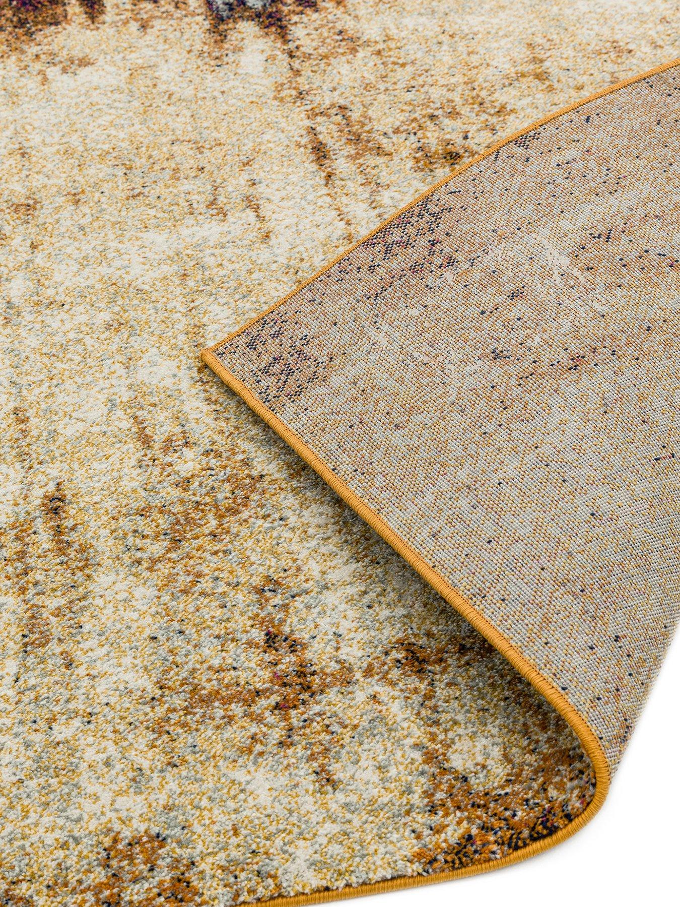  image of asiatic-nova-distress-rug-orange