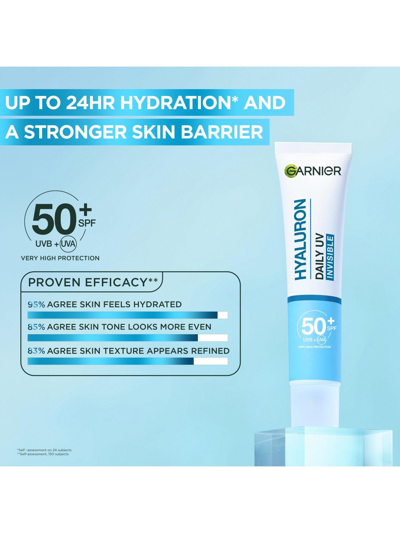 Image 3 of 7 of Garnier Hyaluron Barrier Protect Daily Uv Fluid with SPF50+. Approved Cruelty free, Vegan - 40ML