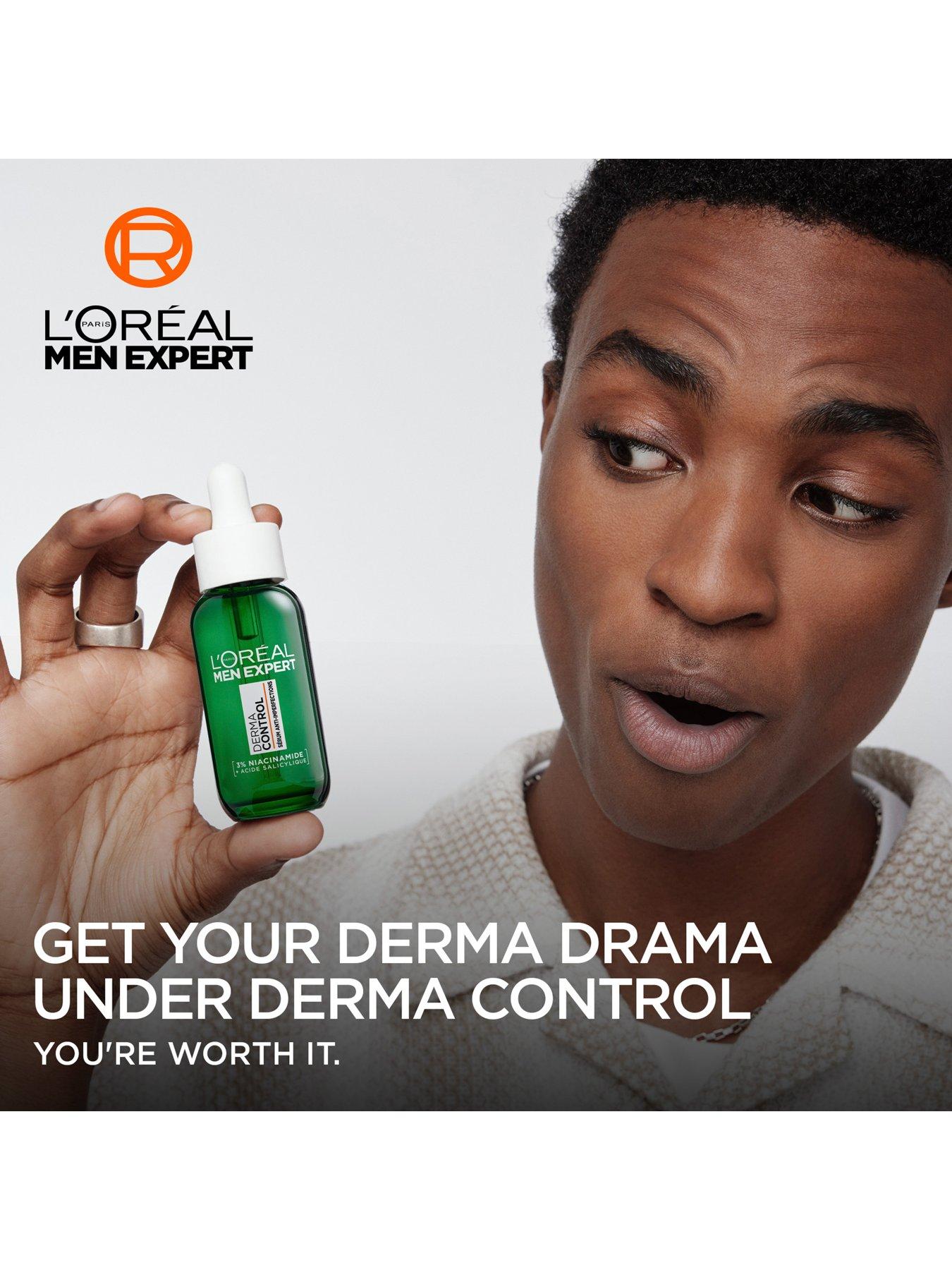 Image 2 of 7 of L'Oreal Paris Men Expert L'Oreal Men Expert Derma Control Anti-Blemish Serum with 3% Niacinamide + Salicylic acid 30ML